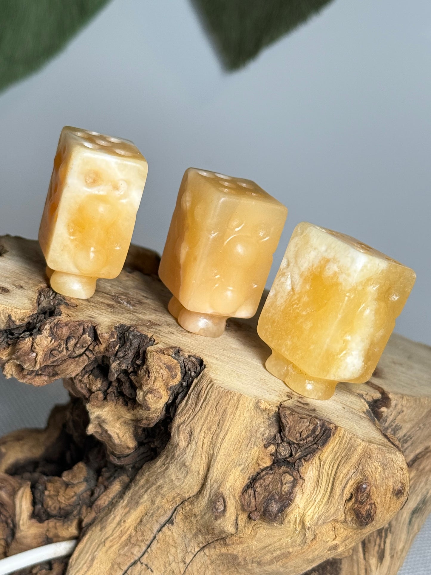 Yellow Calcite SpongeBob