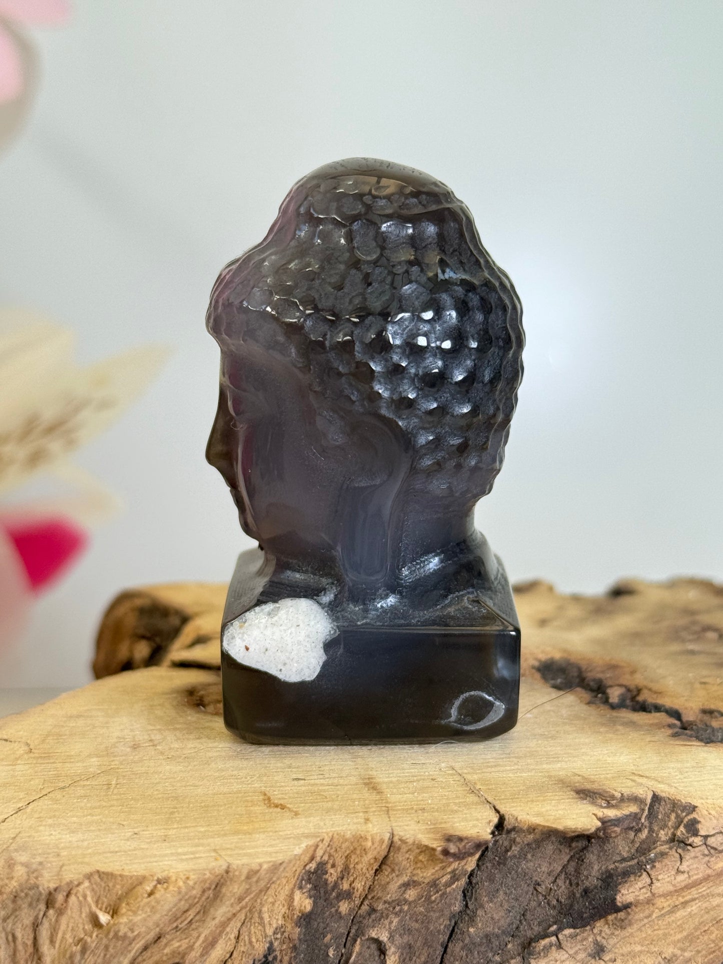 Volcano Agate Buddha Head