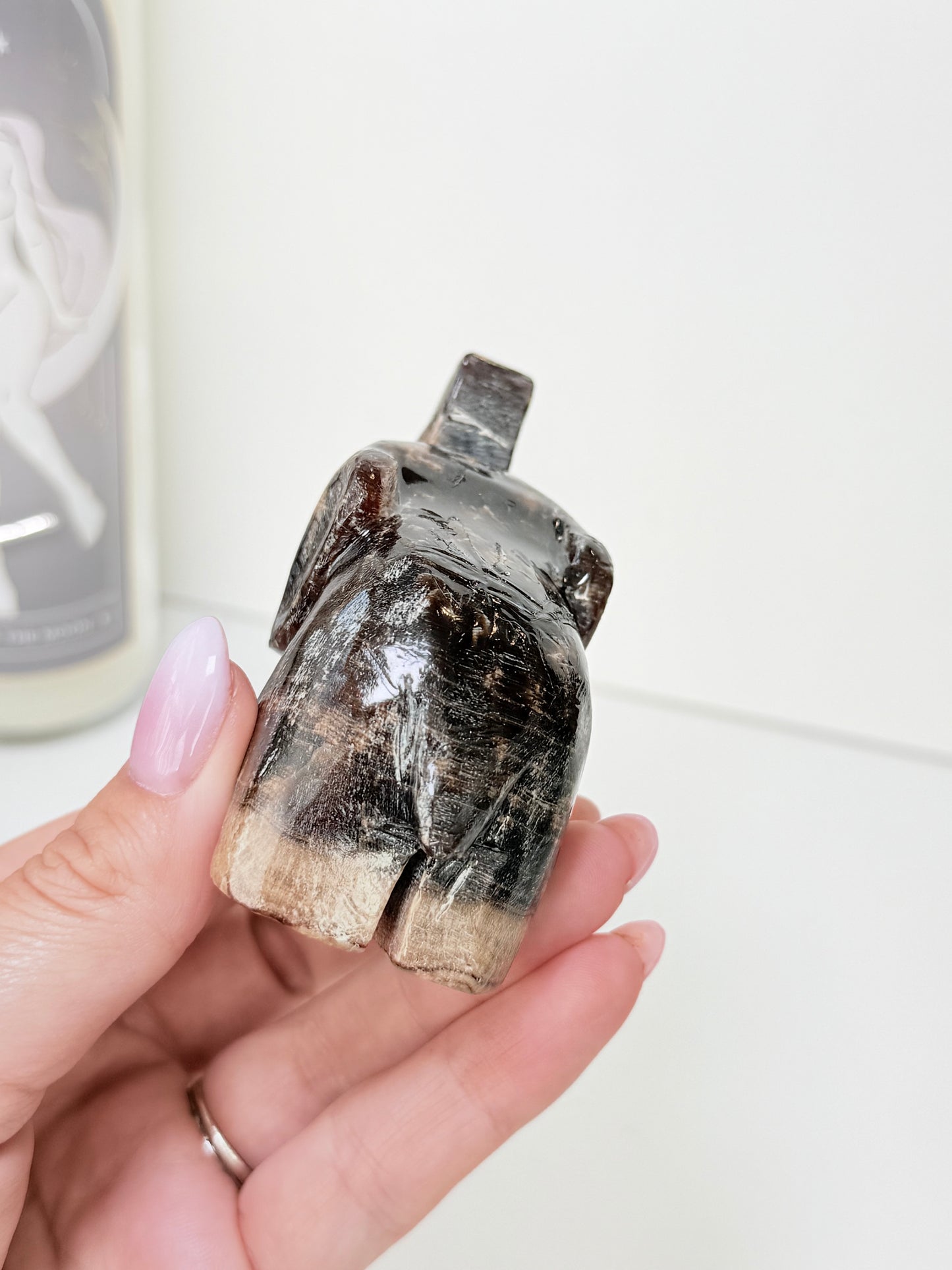 Chocolate Calcite Elephant