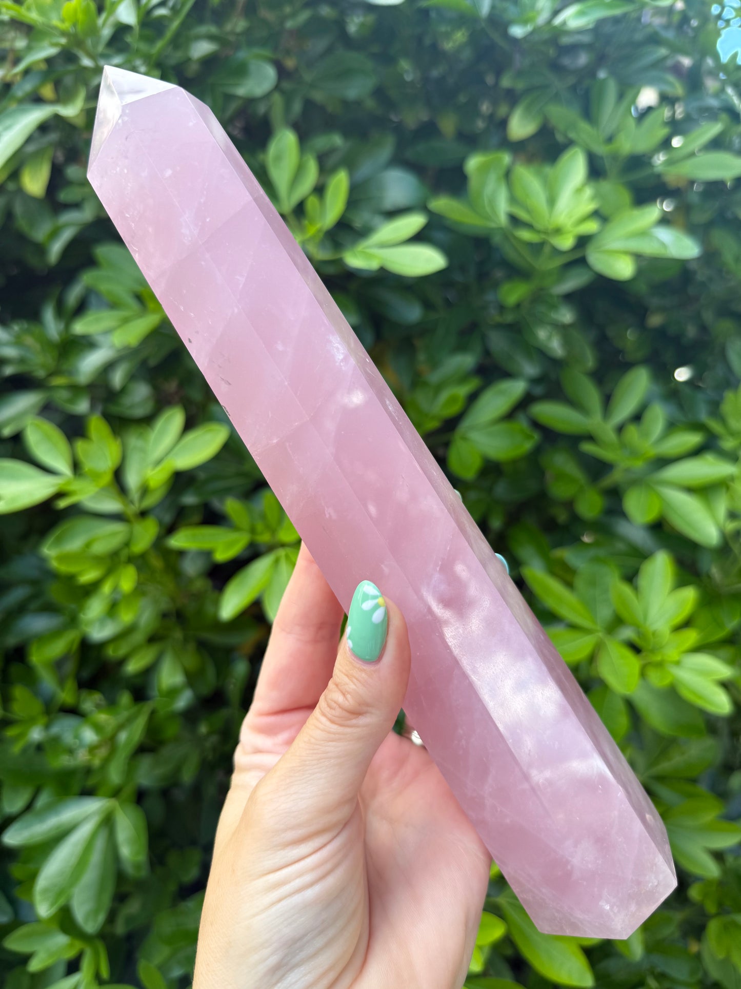 Large Rose Quartz Point