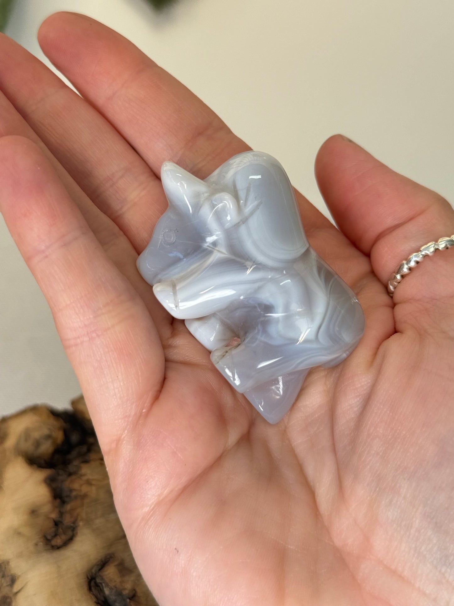 Agate Bull Carving