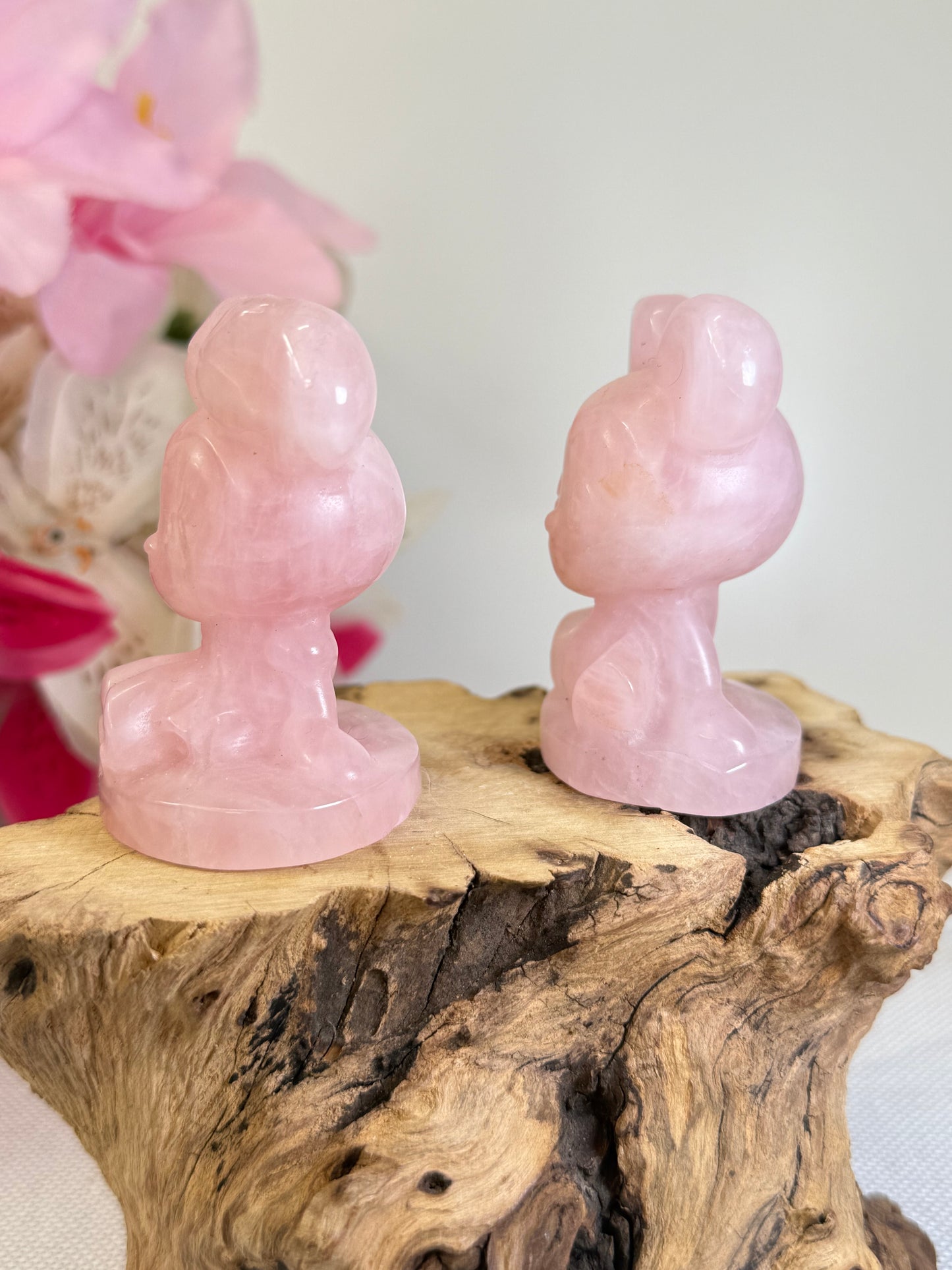 Rose Quartz Mickey & Minnie Mouse