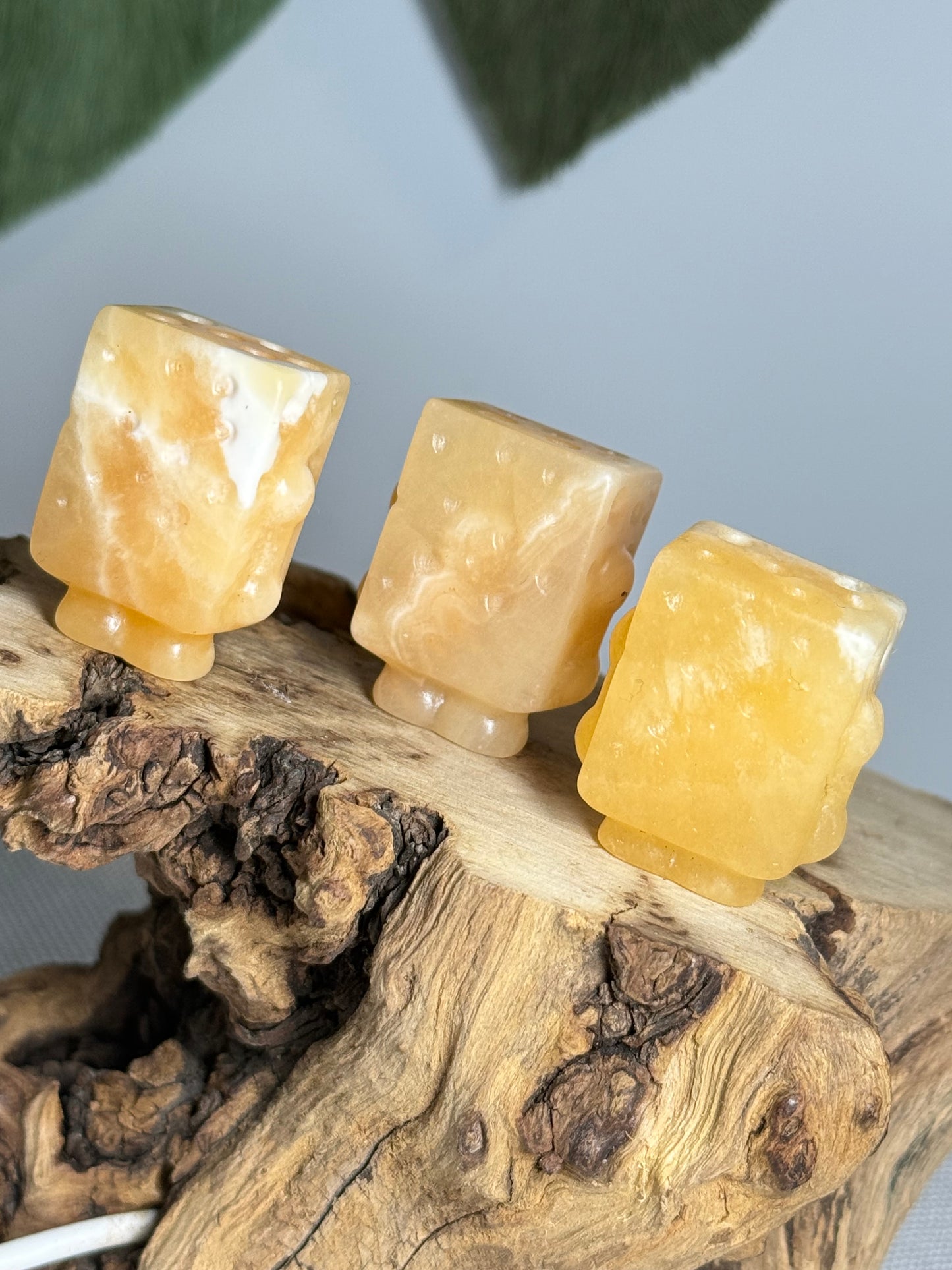 Yellow Calcite SpongeBob