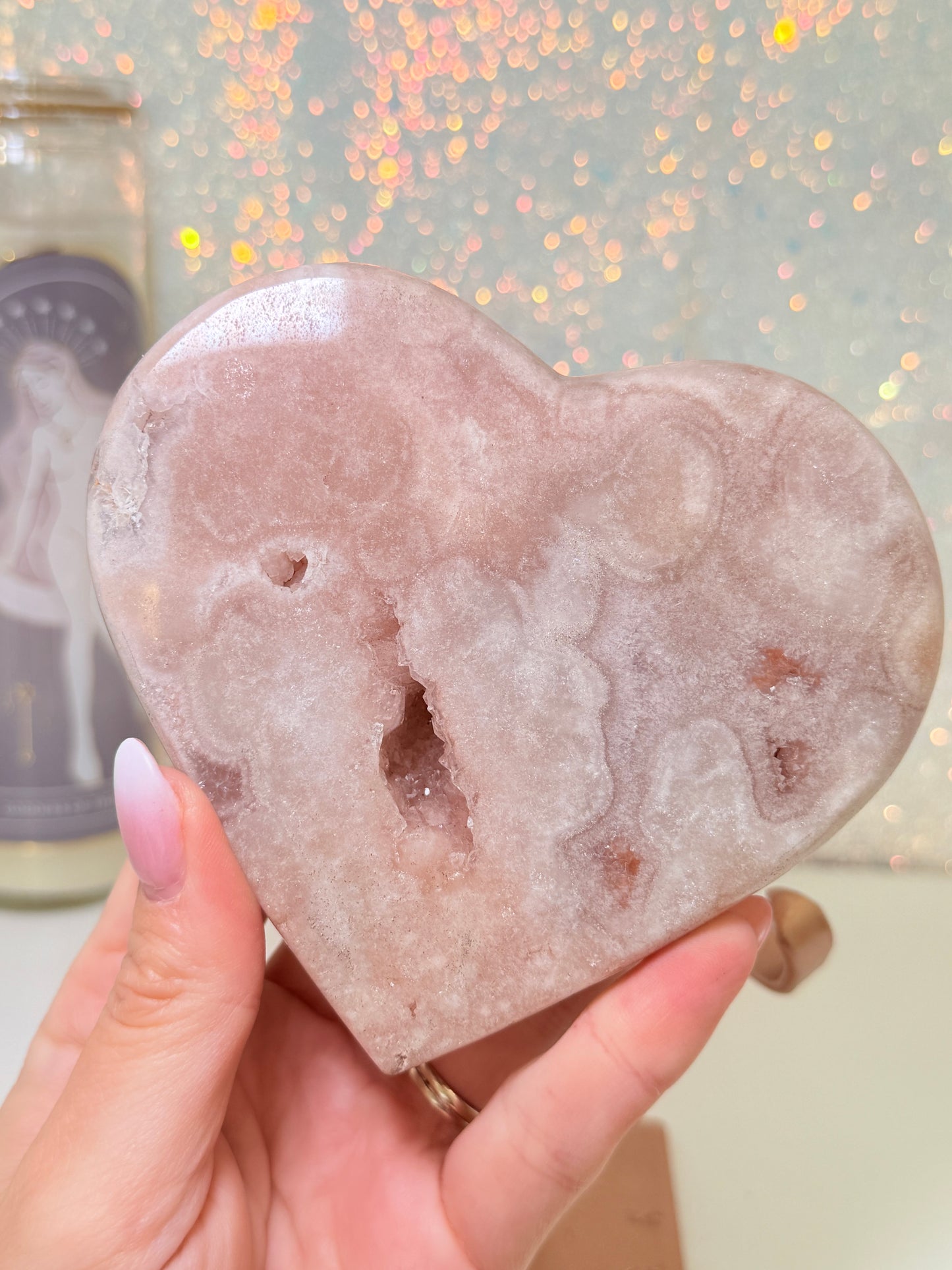 Pink Amethyst Heart