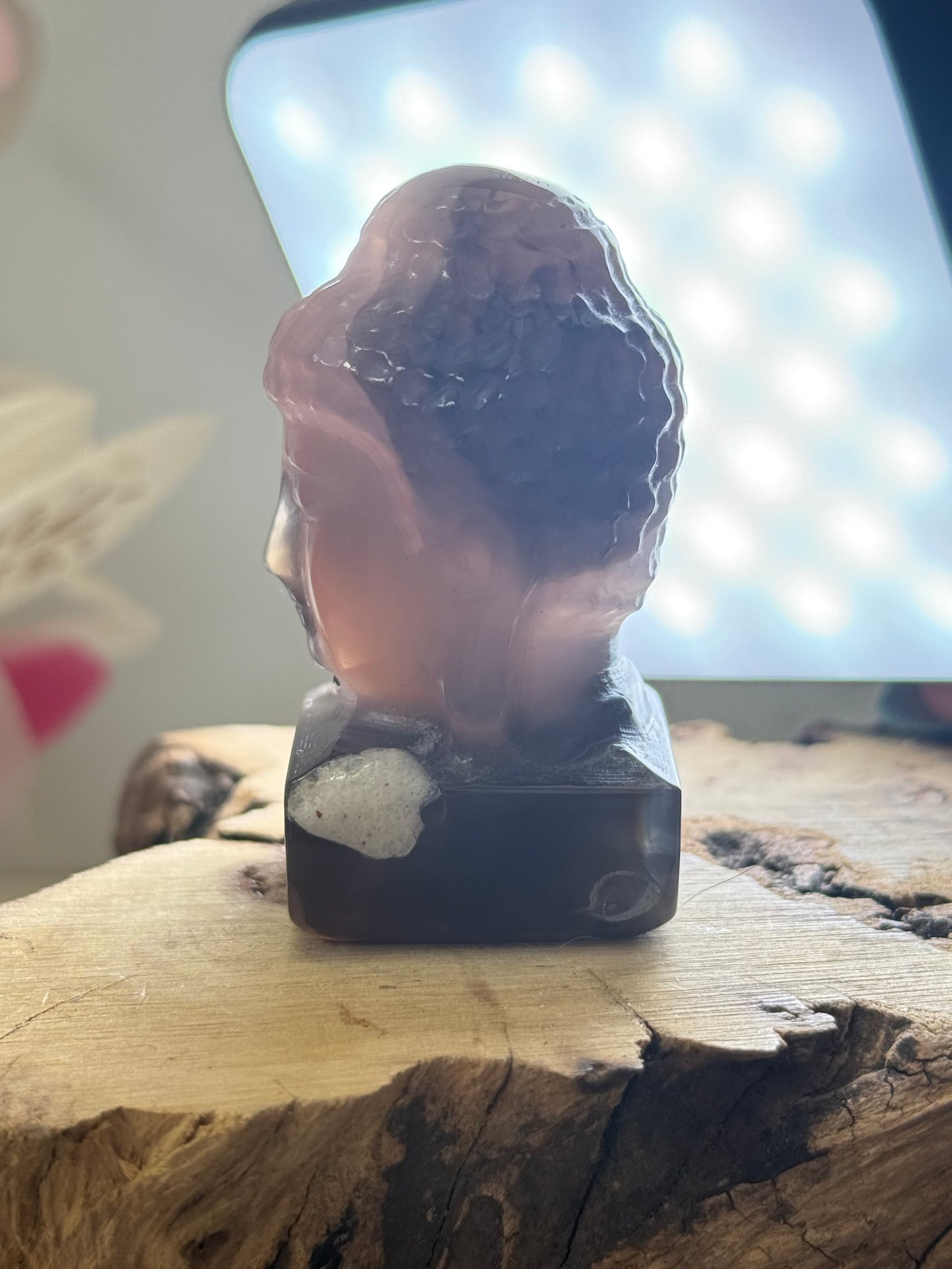 Volcano Agate Buddha Head