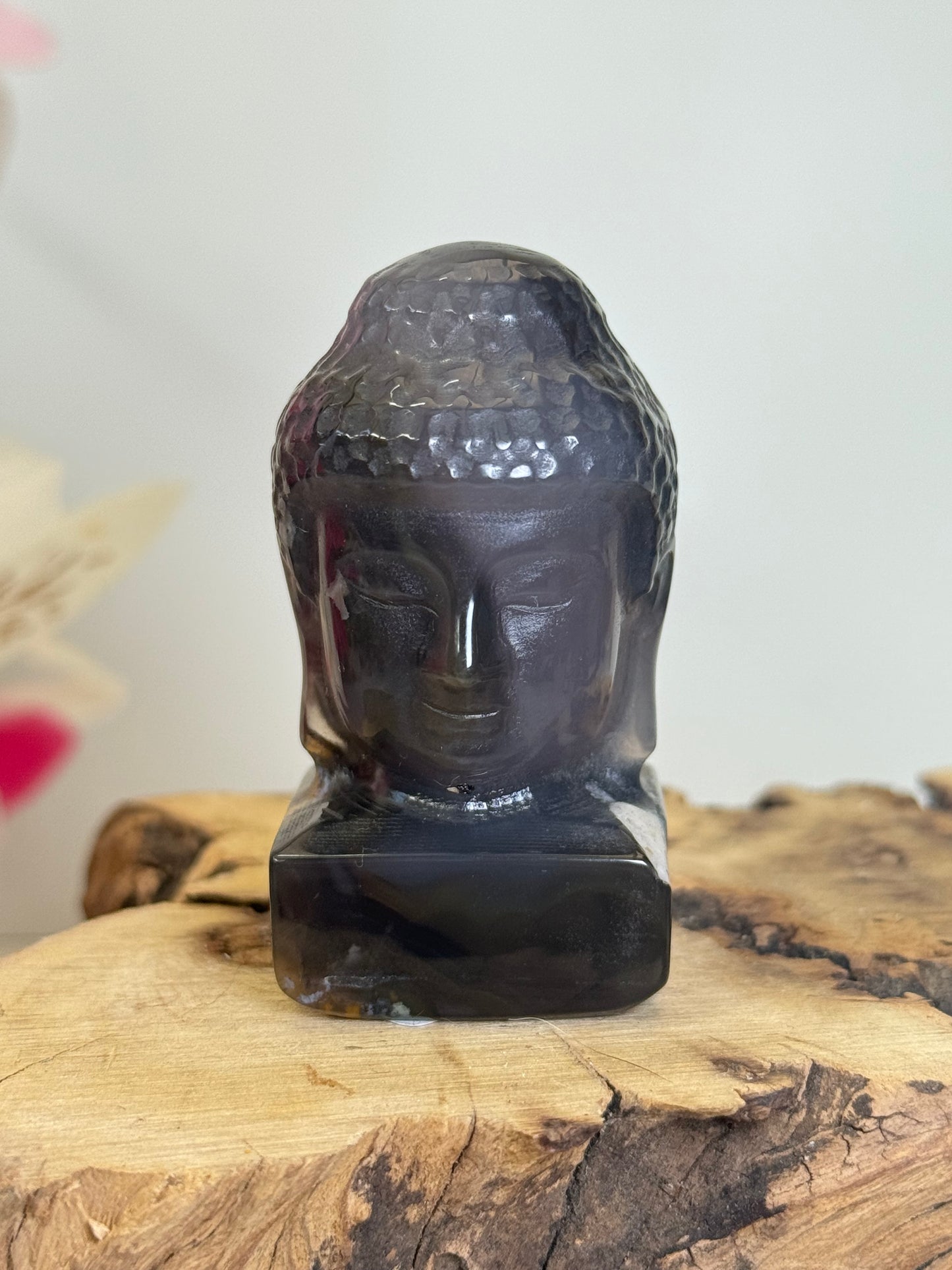 Volcano Agate Buddha Head
