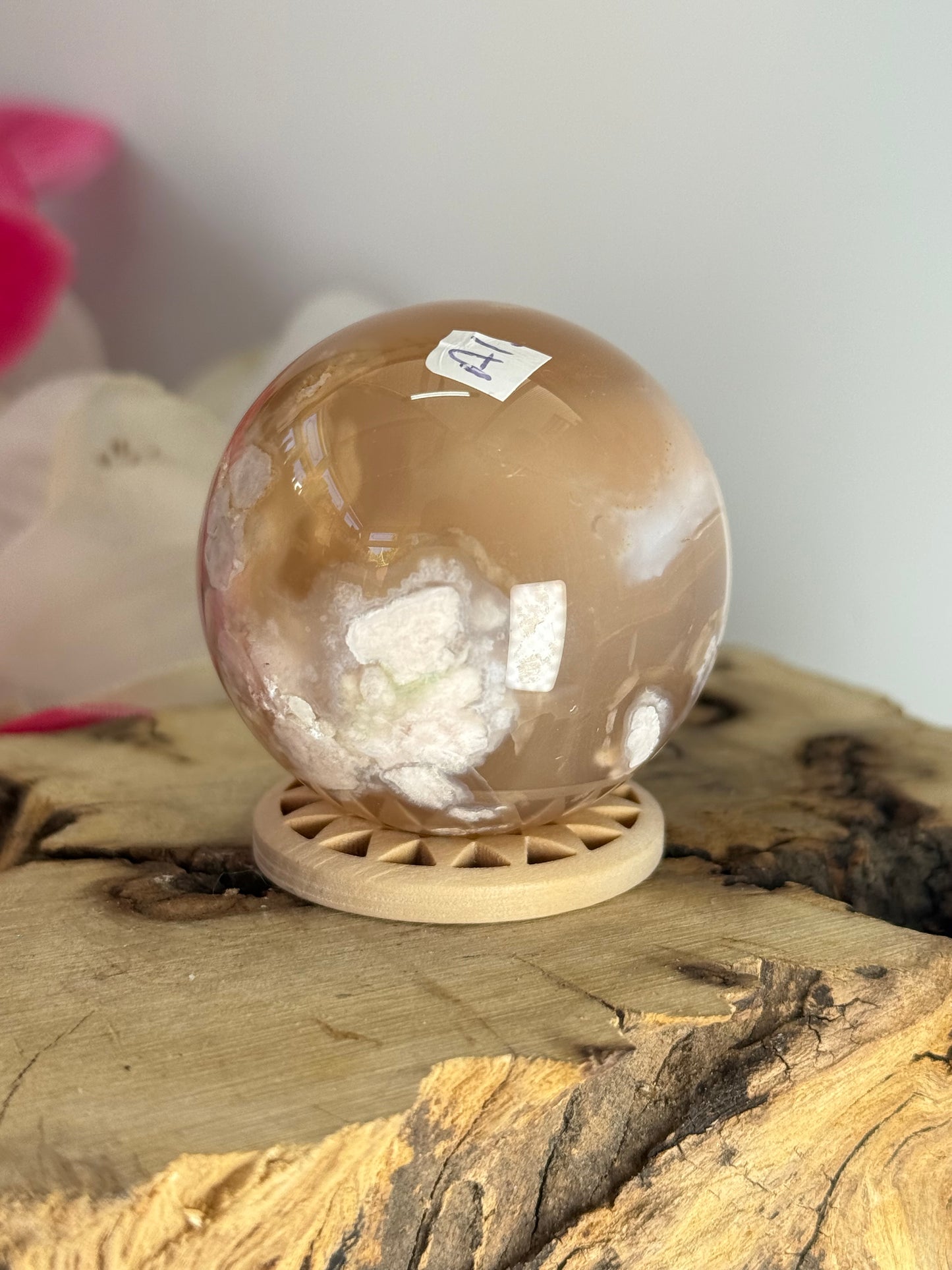 Flower Agate Sphere