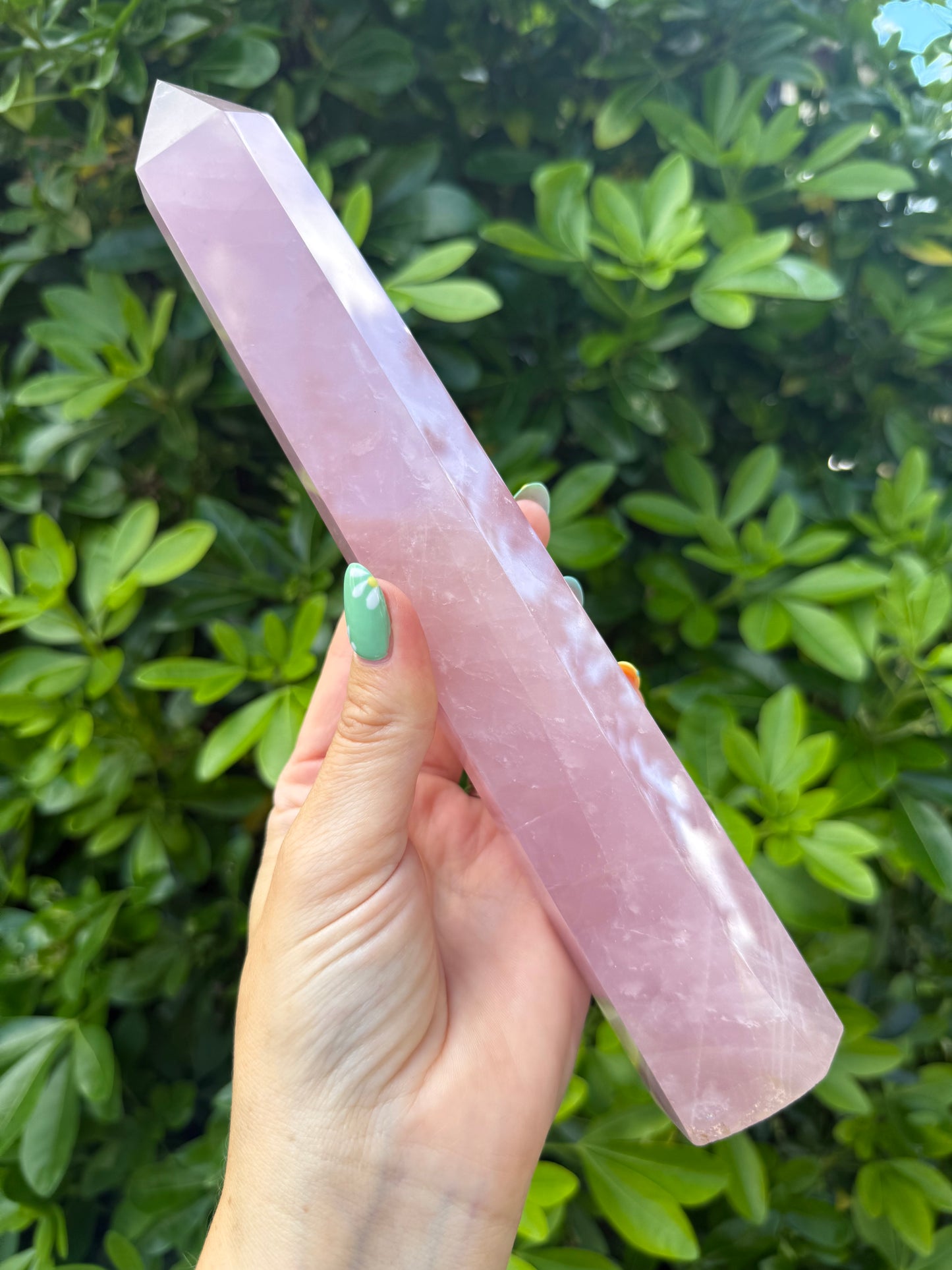 Large Rose Quartz Point