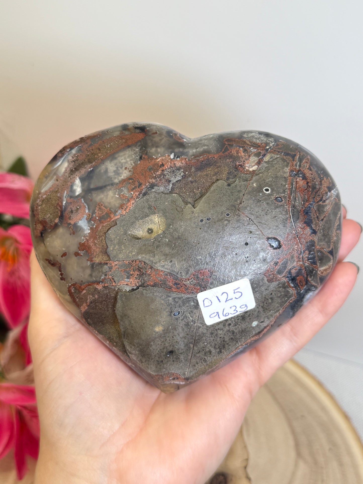 RAFFLE - XL Druzy Agate Heart (Please Read Description)
