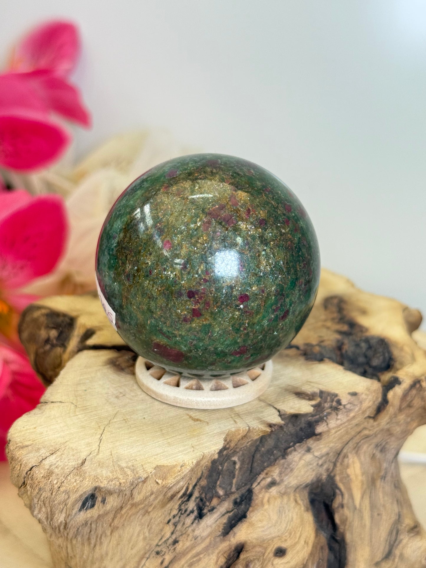 Ruby In Fuschite Sphere