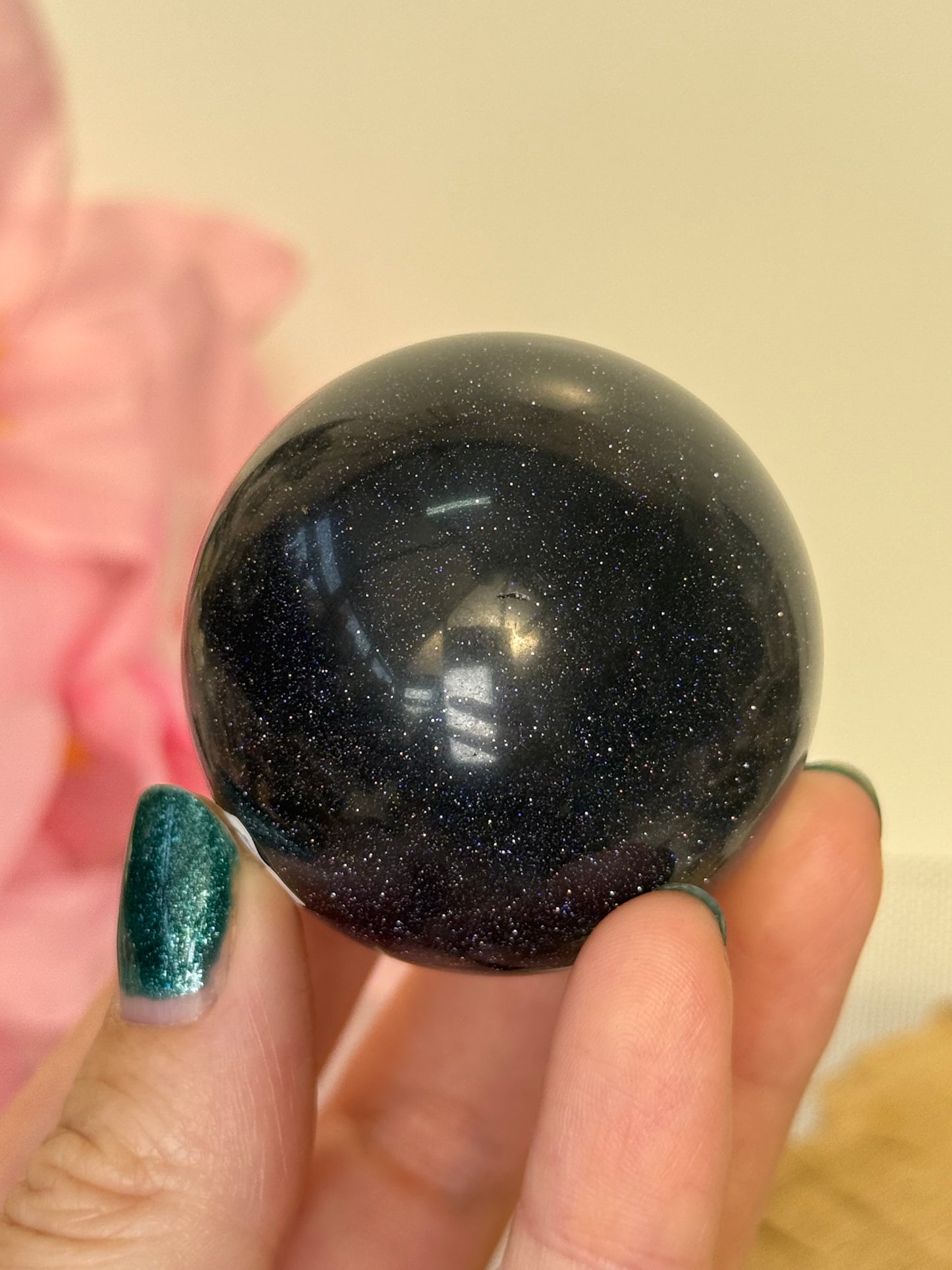 Blue Goldstone Sphere