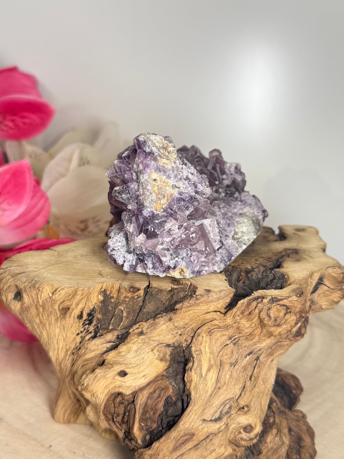 Purple Cubic Fluorite Raw