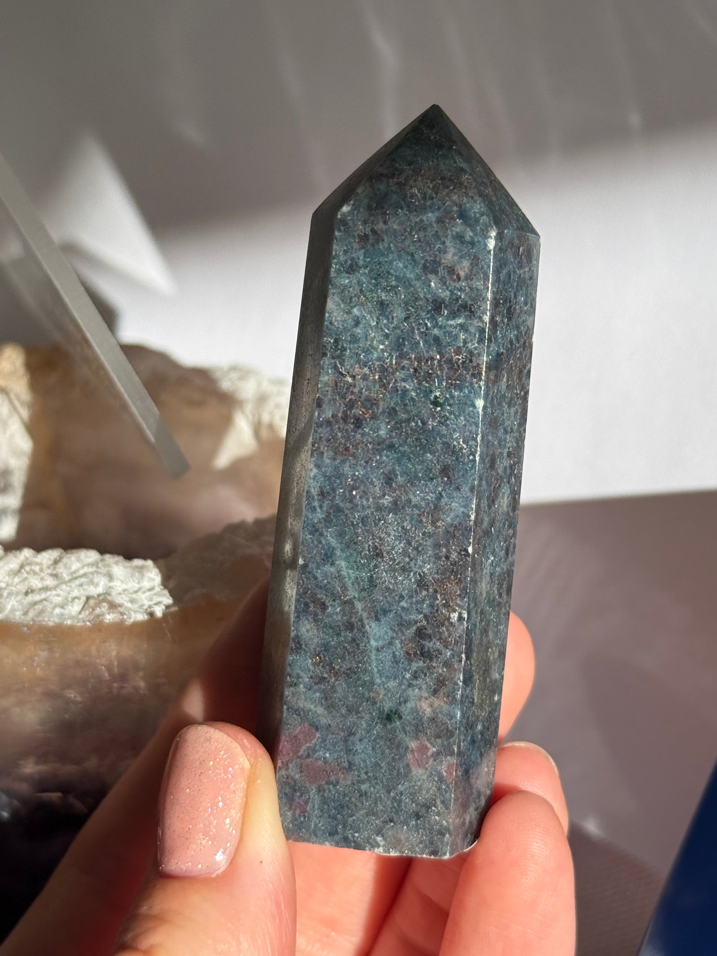 Ruby In Kyanite Point
