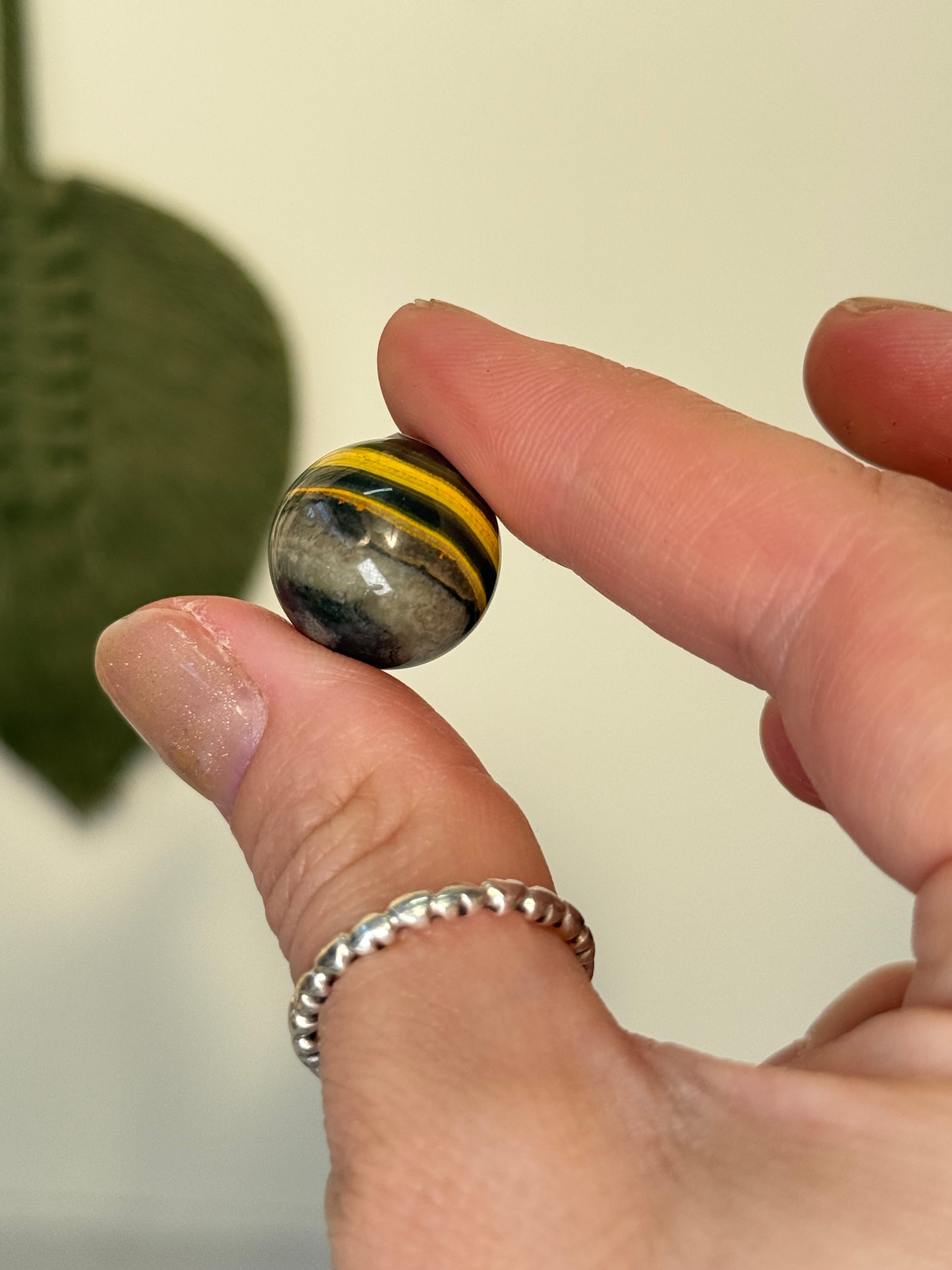 Mini Bumblebee Jasper Sphere