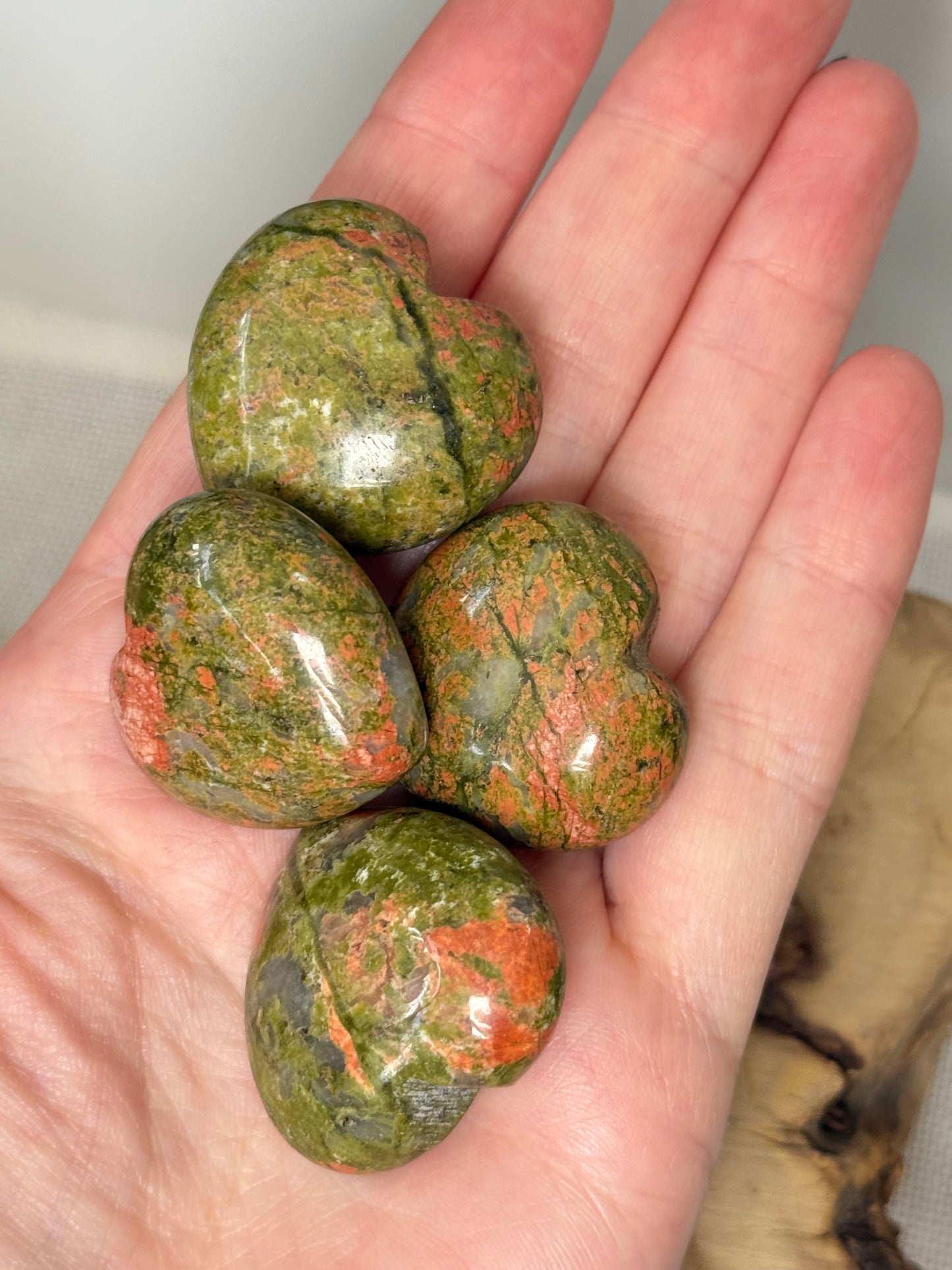 Unakite Heart (3cm)