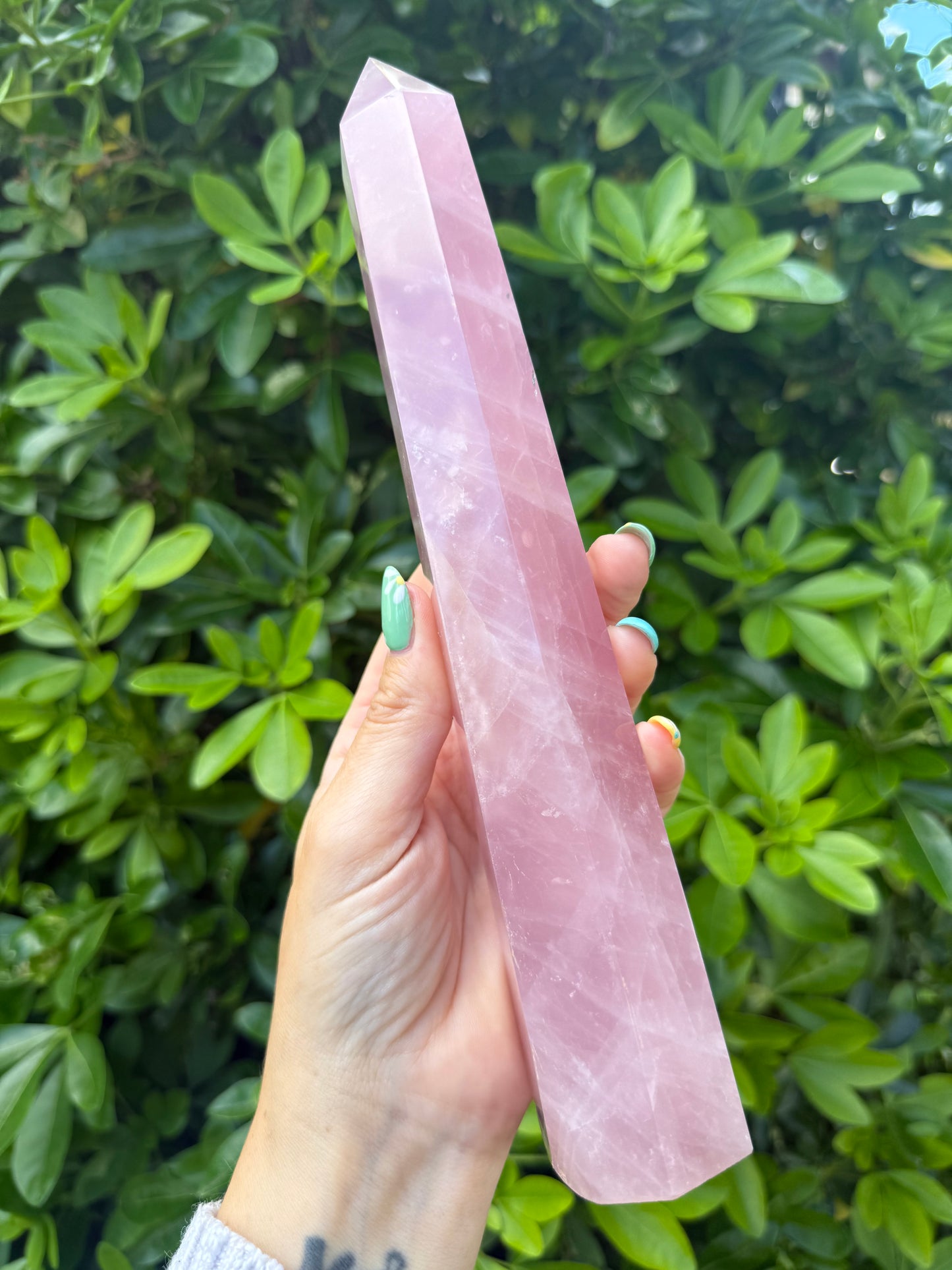Large Rose Quartz Point