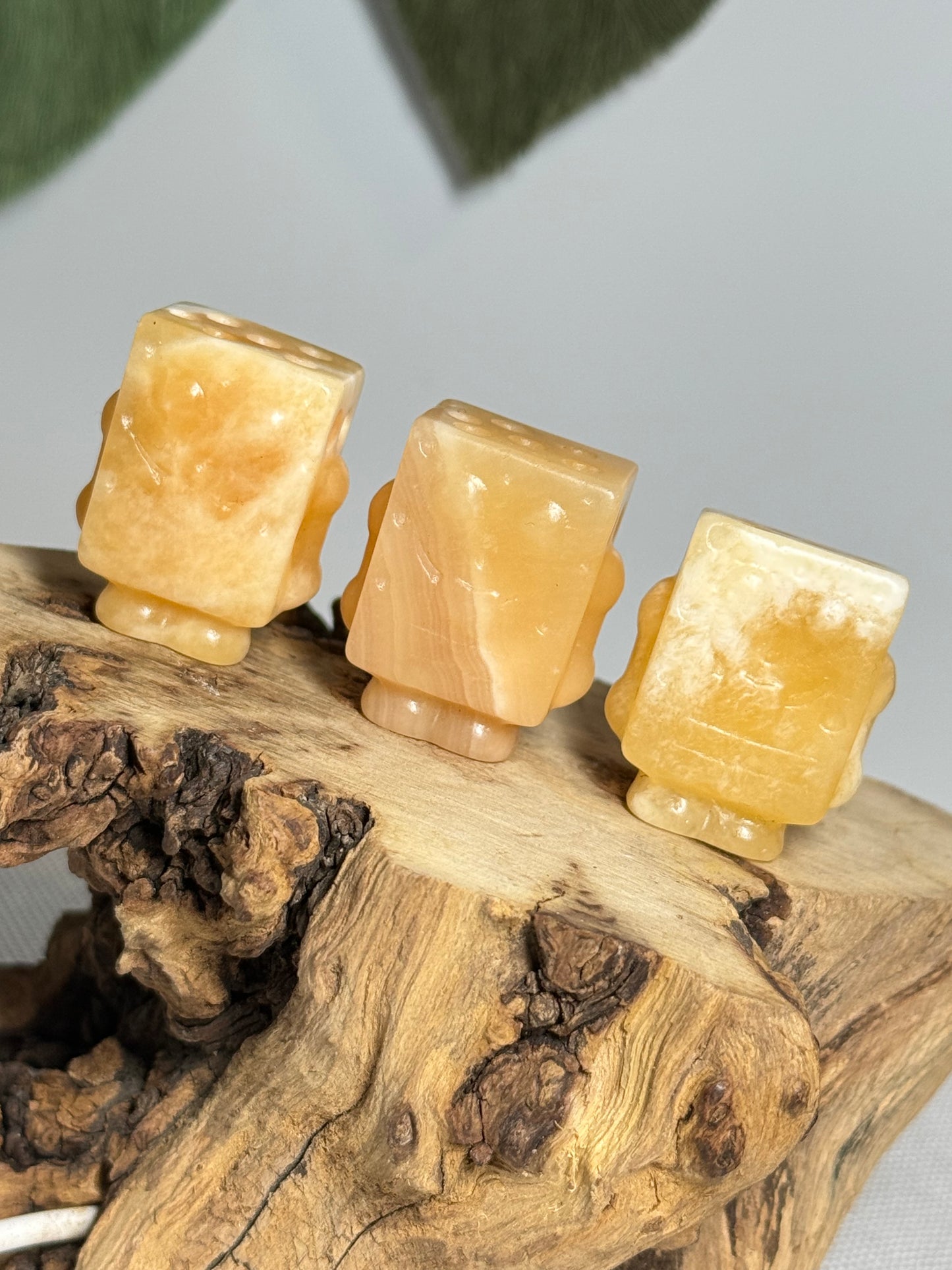 Yellow Calcite SpongeBob