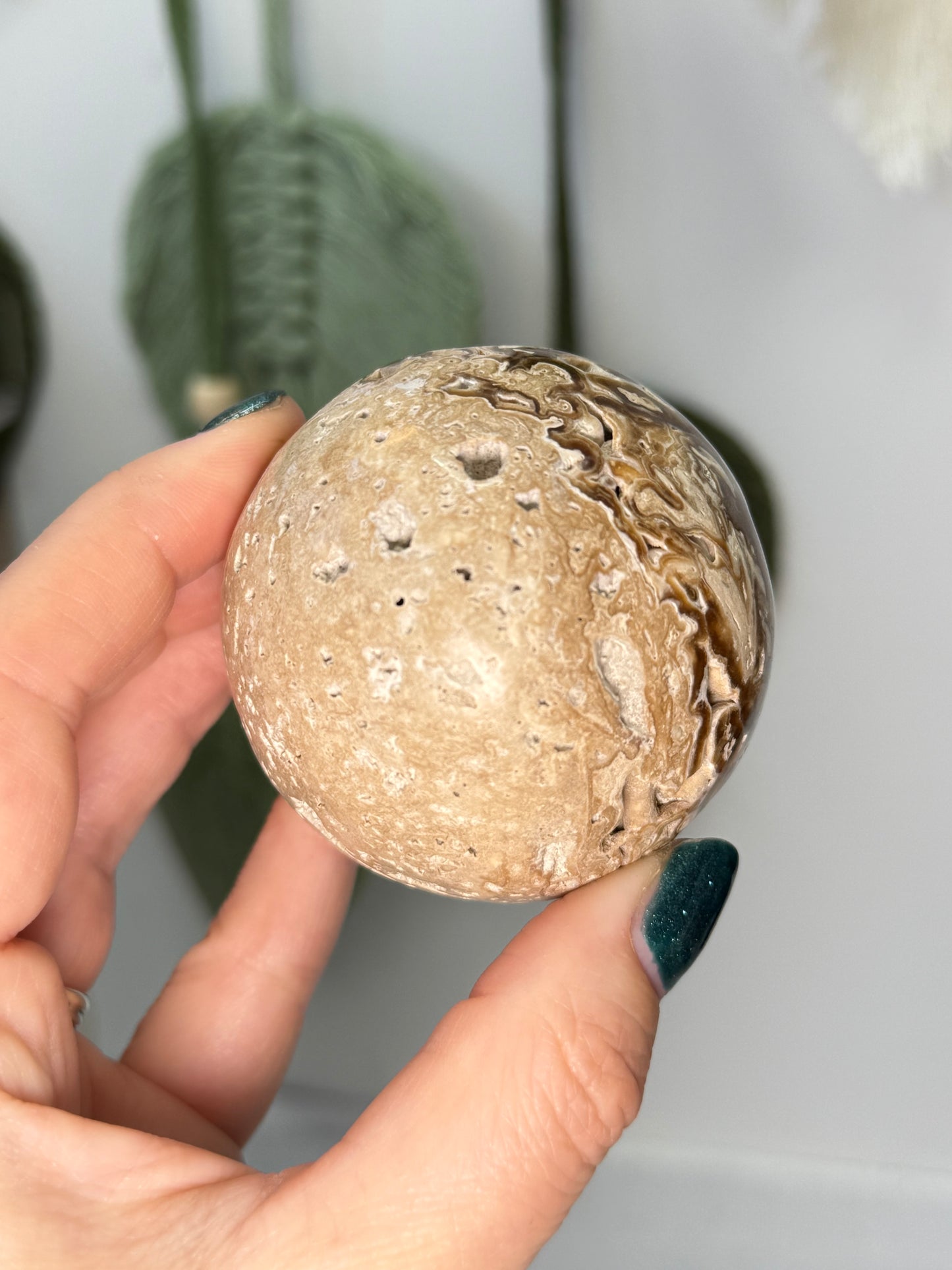 Chocolate Calcite Sphere