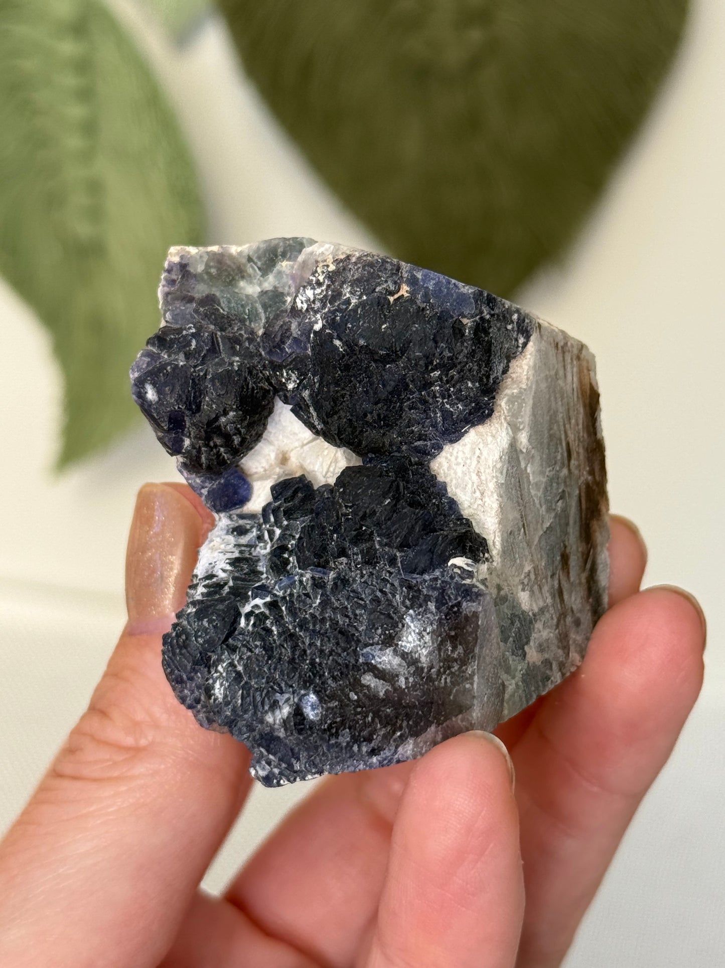 Raw Blueberry Fluorite