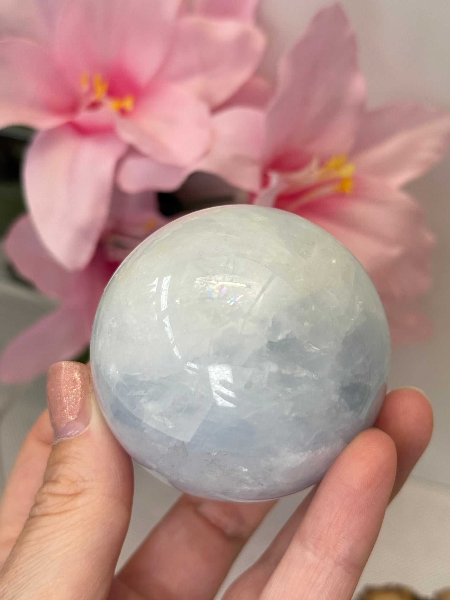 Blue Calcite Sphere