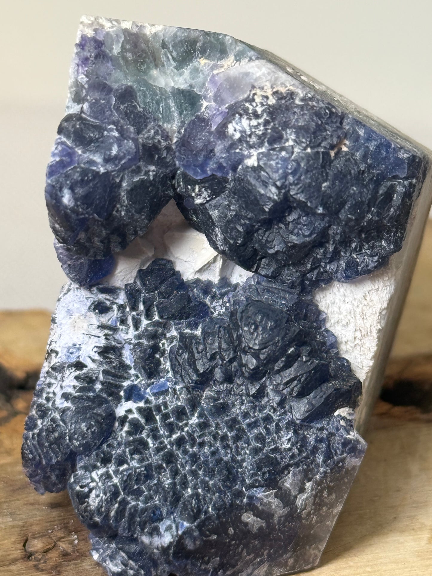 Raw Blueberry Fluorite