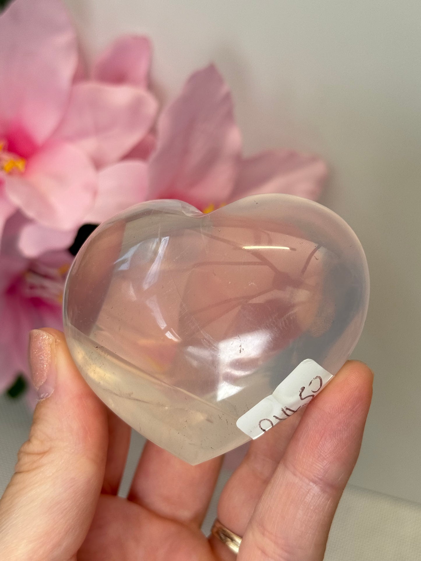 Jelly Rose Quartz Heart