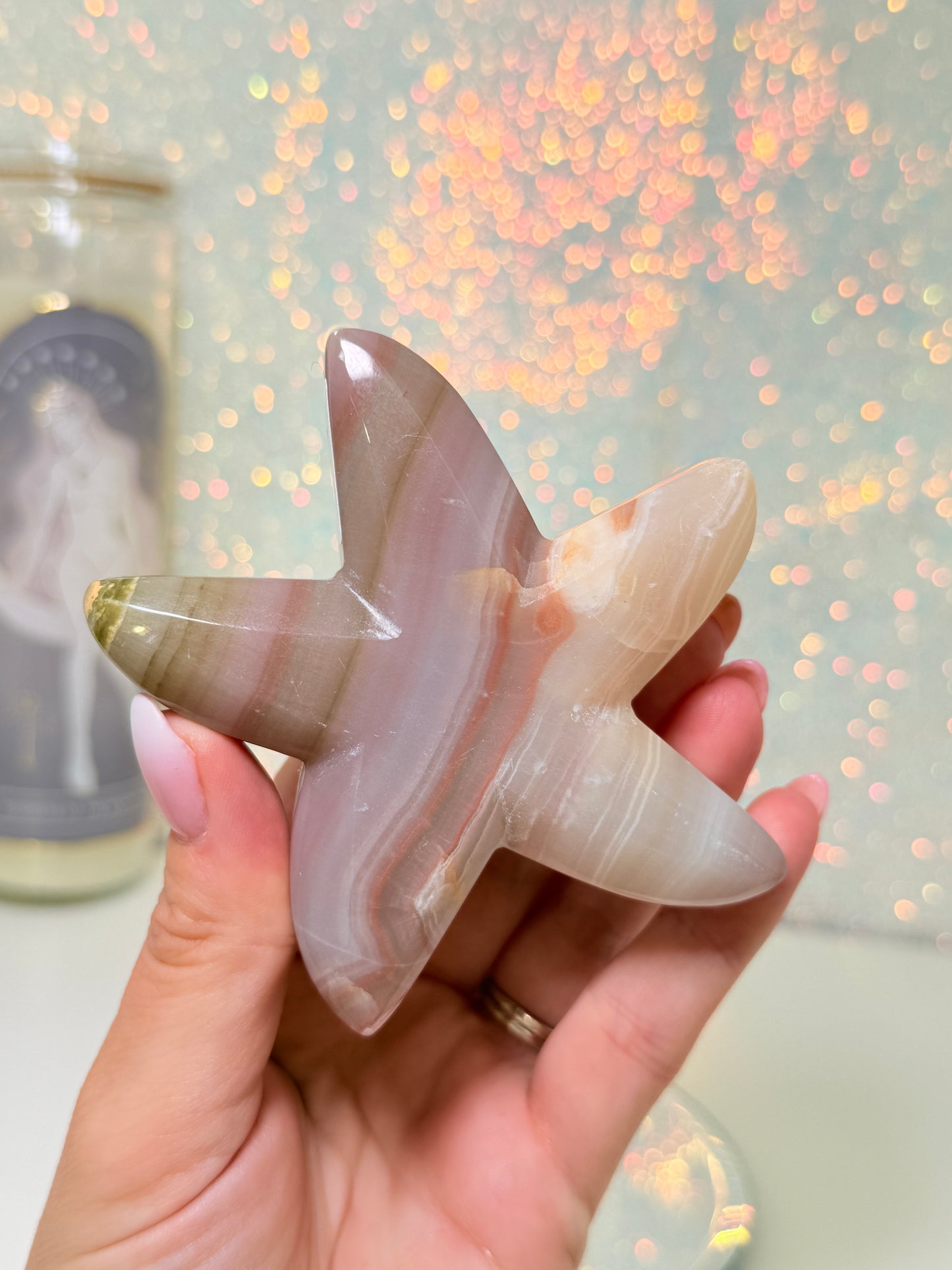 Pink Banded Onyx Starfish