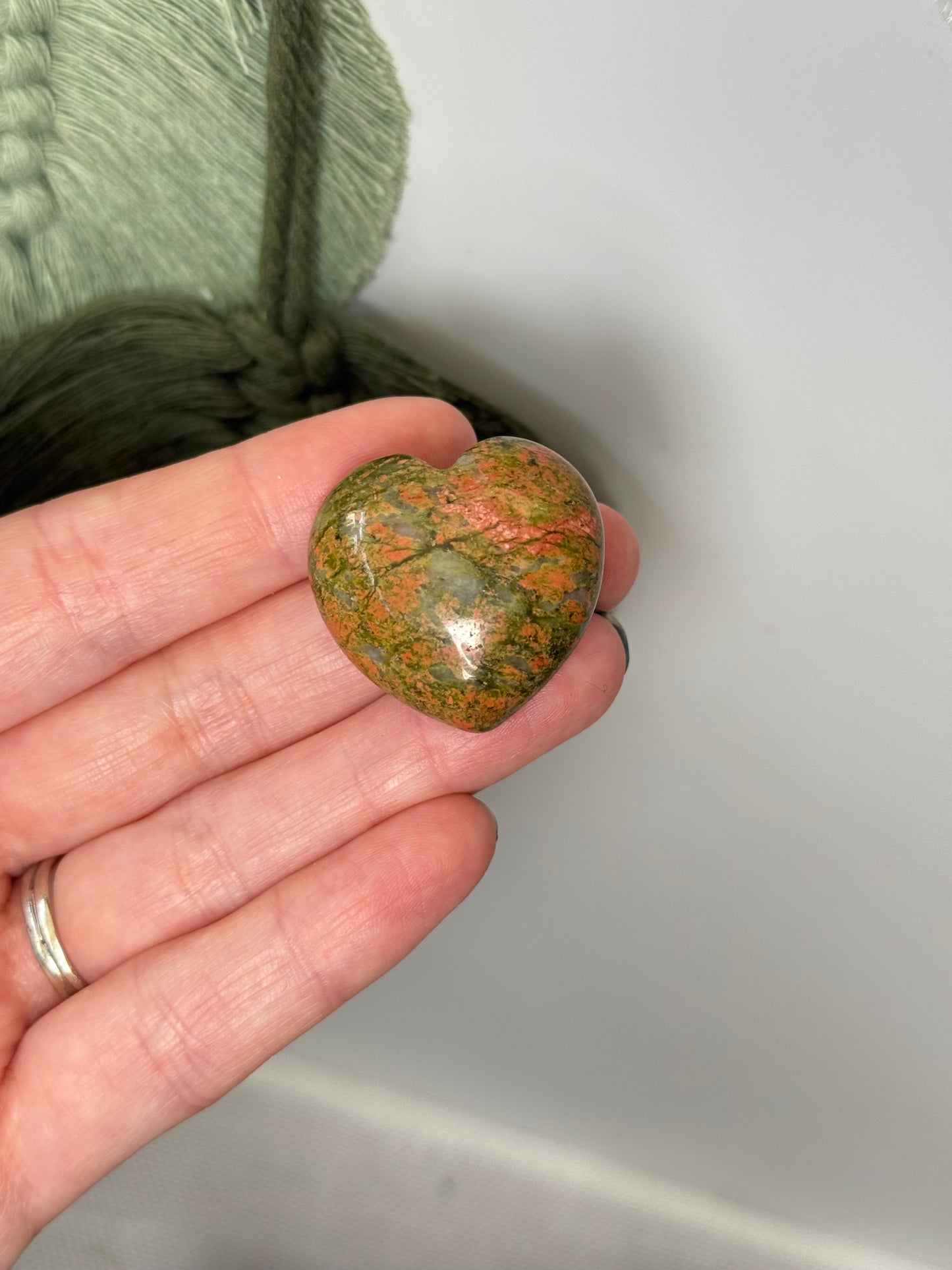 Unakite Heart (3cm)