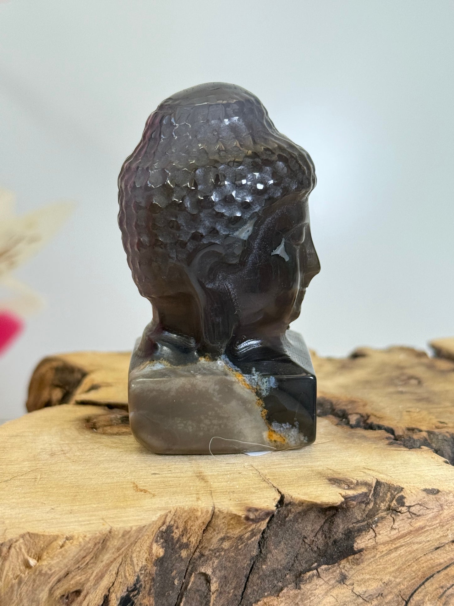 Volcano Agate Buddha Head