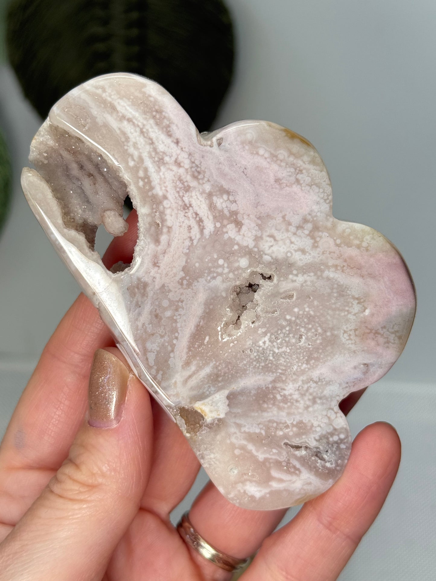 Pink Amethyst Cloud With Stand