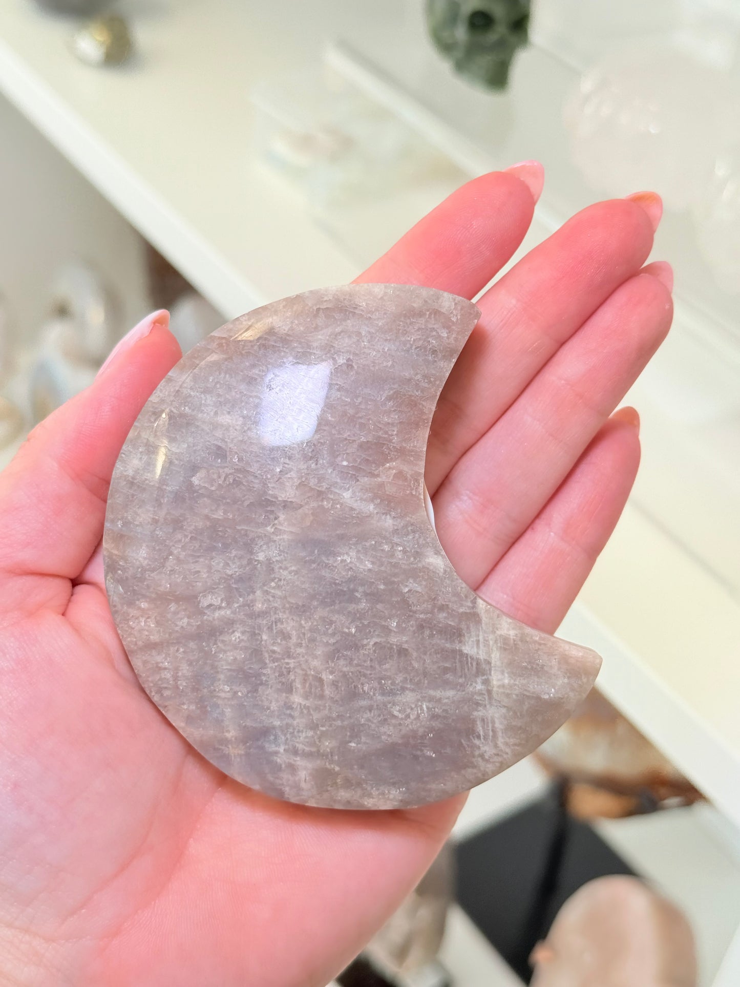 Moonstone Moon On Stand