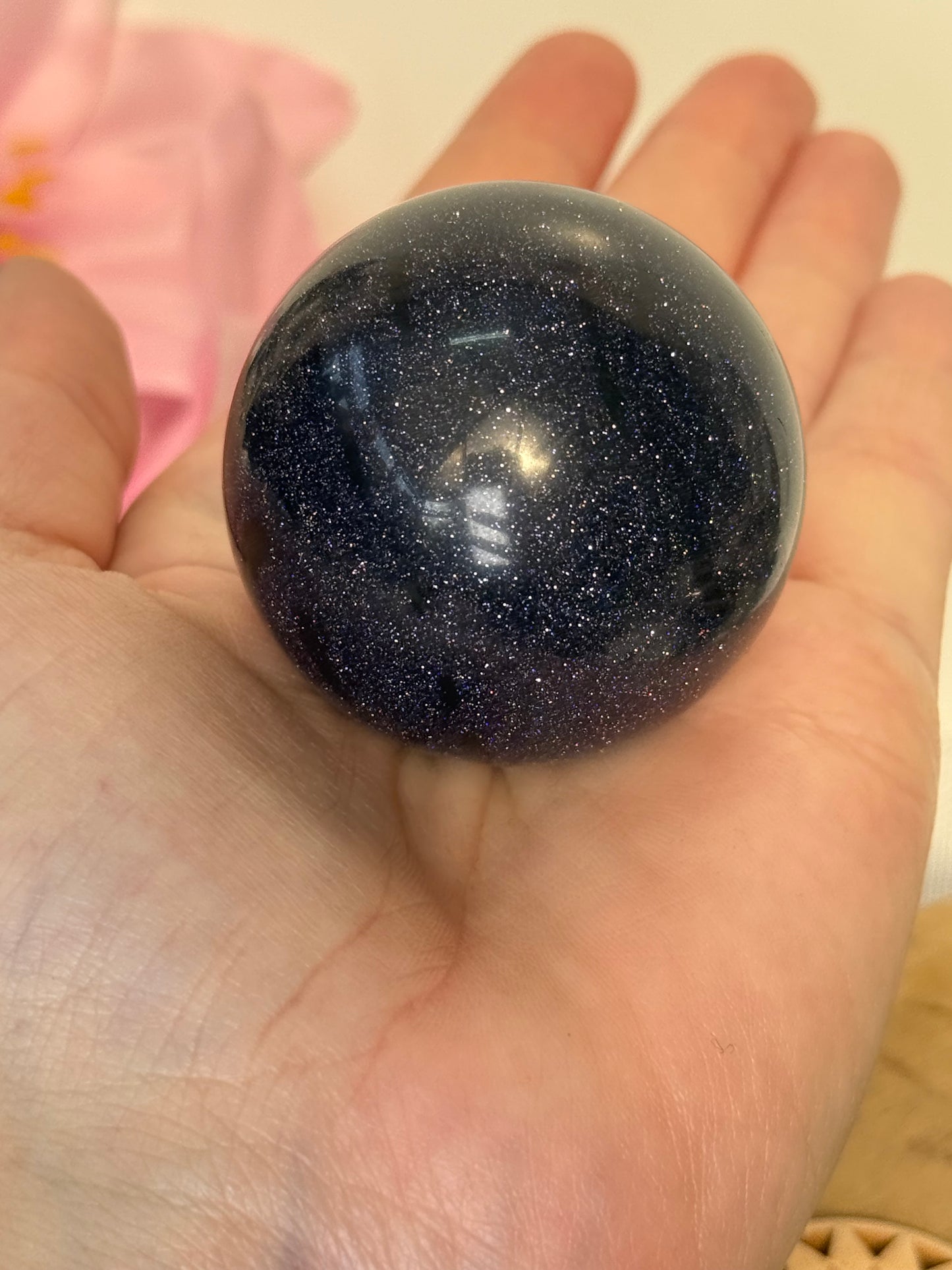 Blue Goldstone Sphere
