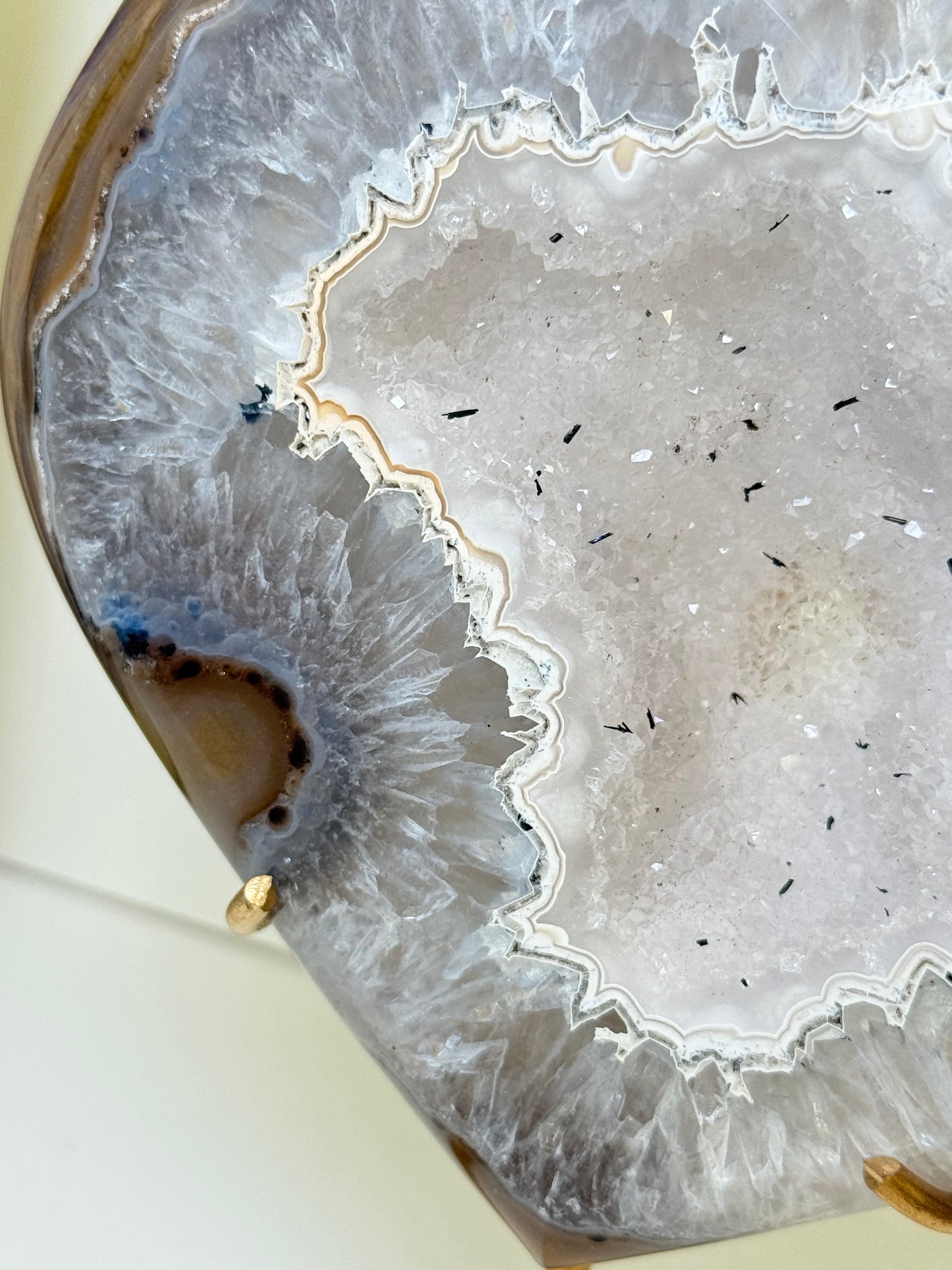 Brazilian Agate Heart With Stand