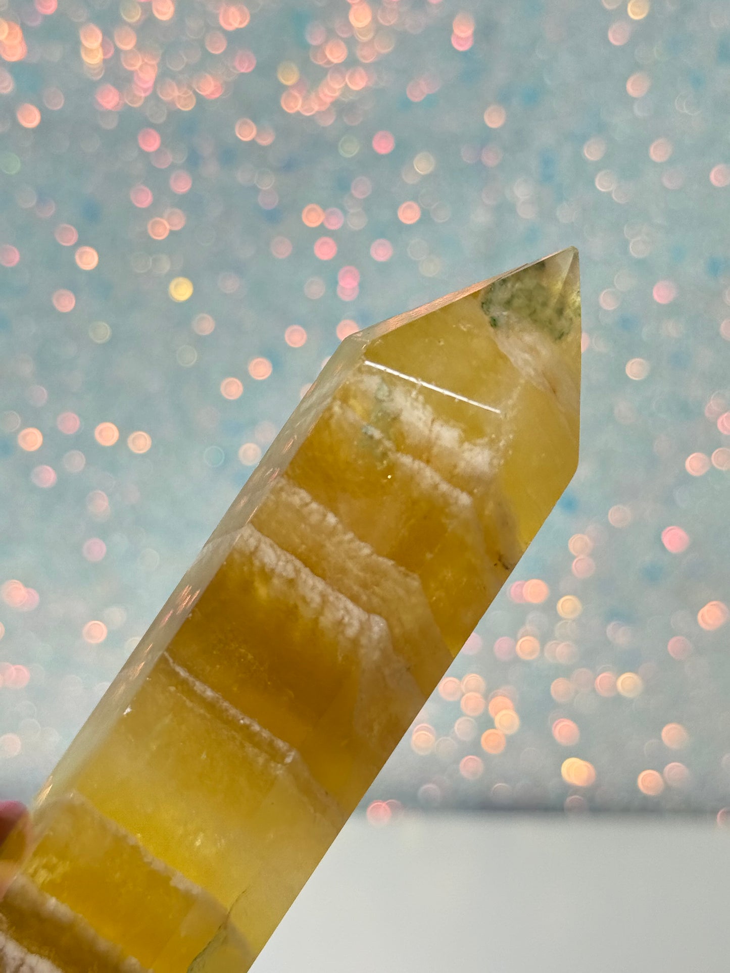 Yellow Fluorite Point