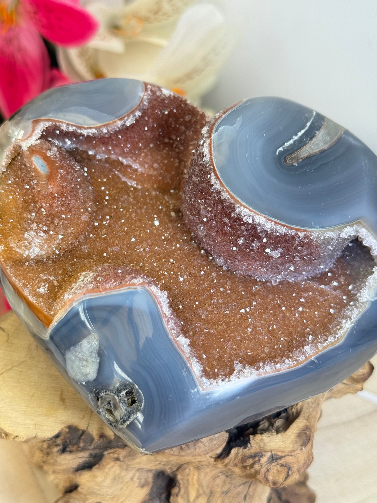 RAFFLE - XL Druzy Agate Heart (Please Read Description)