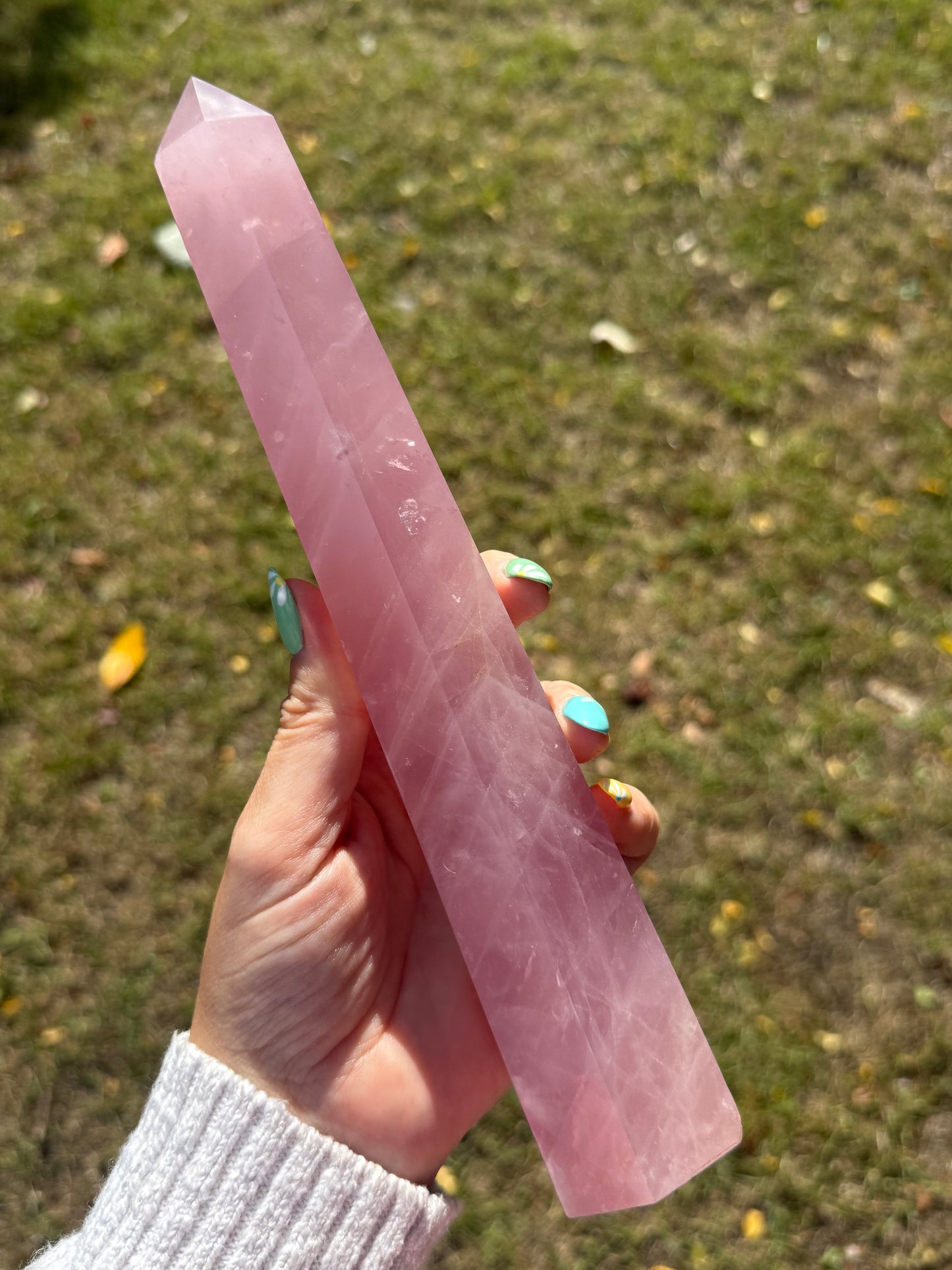 Large Rose Quartz Point
