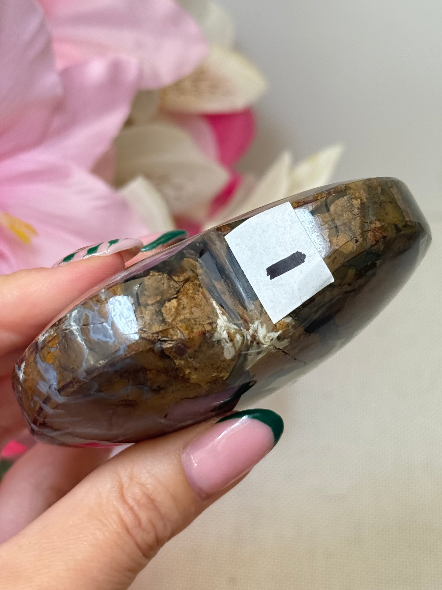 Brecciated Jasper Heart (Indonesia)