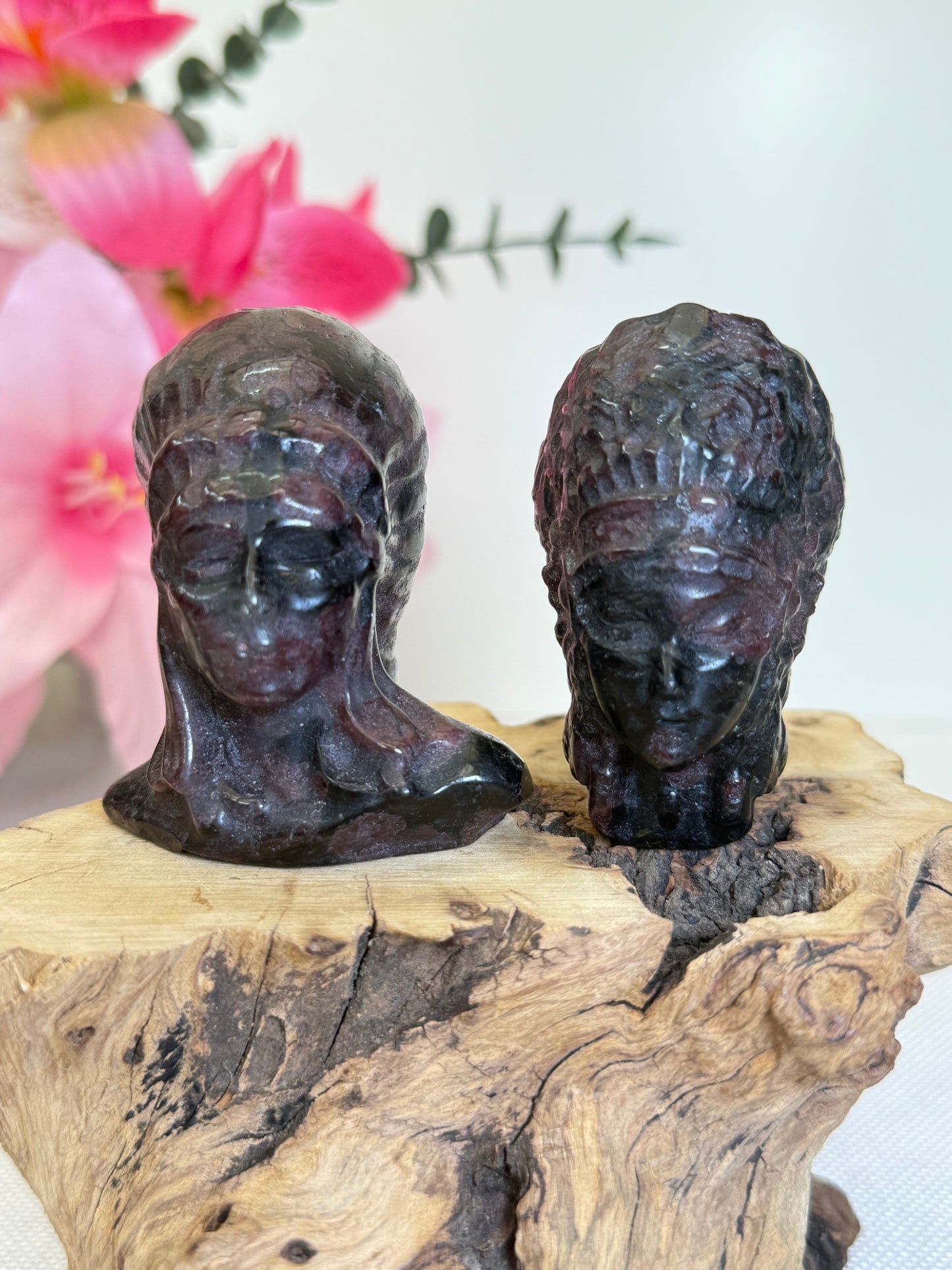 Garnet In Arfvedsonite Indian Man & Woman