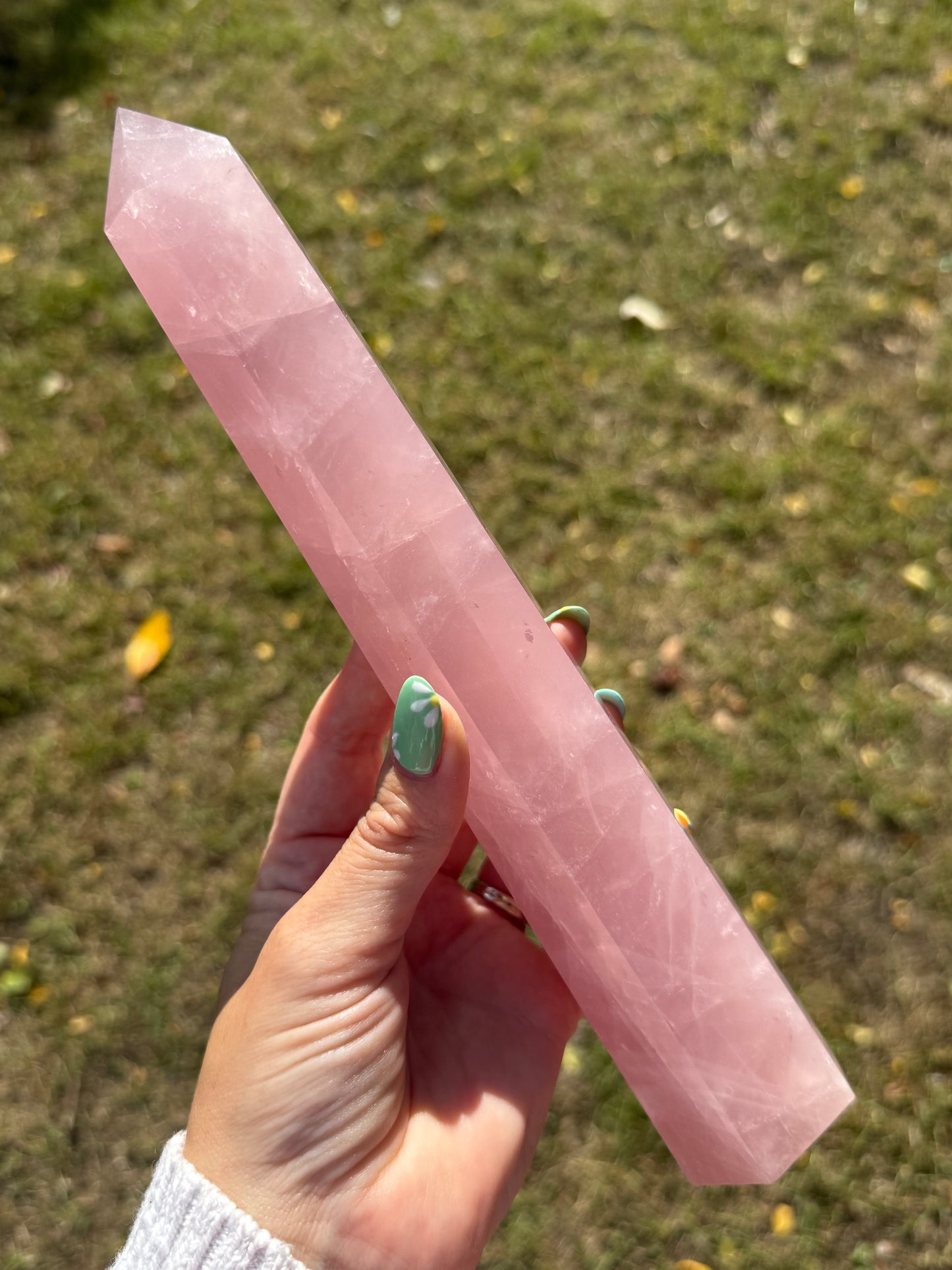 Large Rose Quartz Point