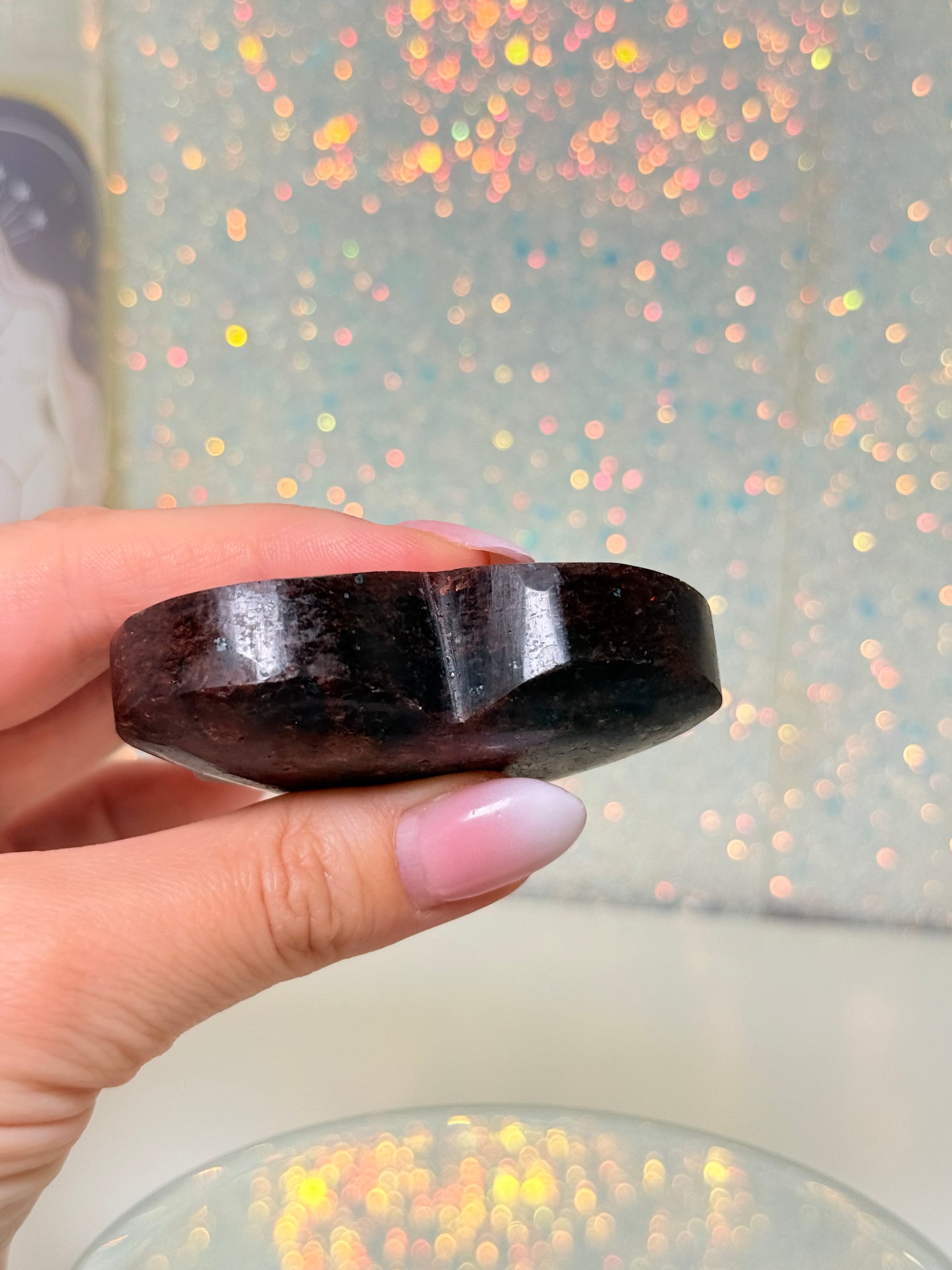 Mica In Garnet Heart