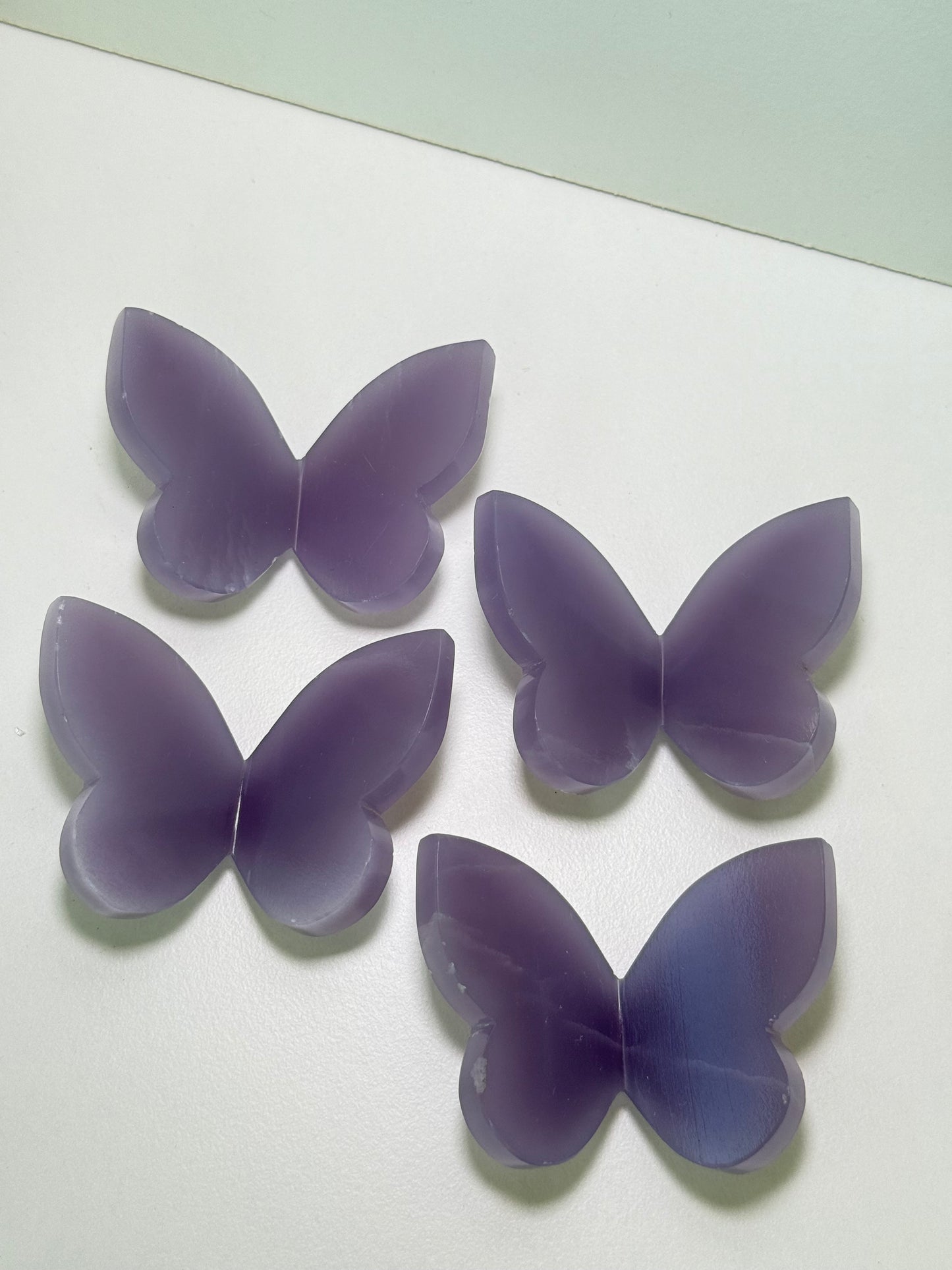 Yttrium (Lavender) Fluorite 3D Butterflies