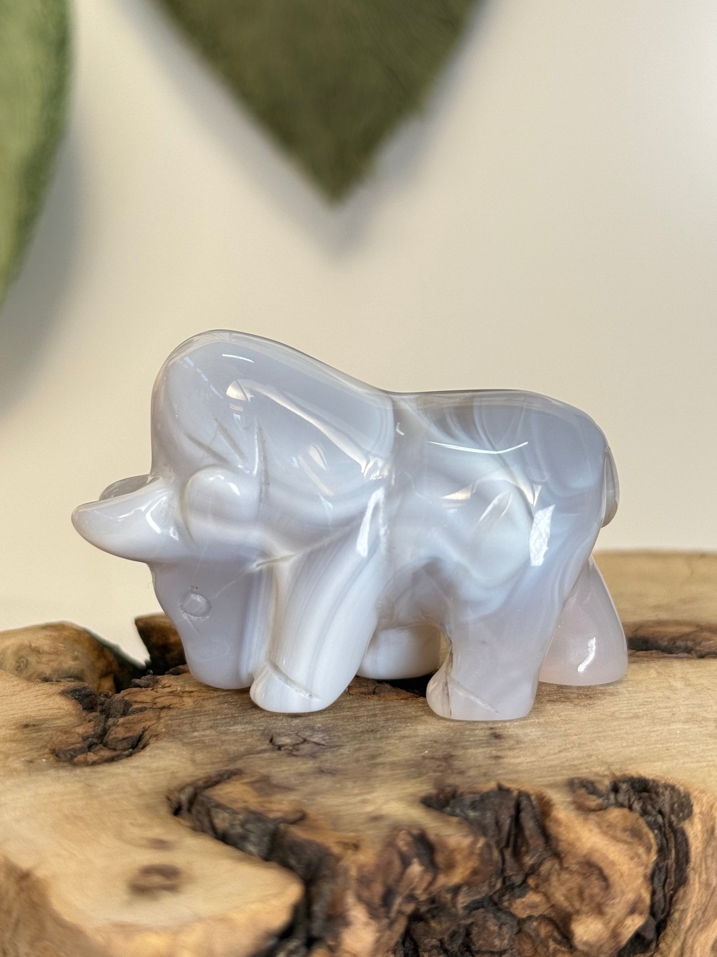 Agate Bull Carving