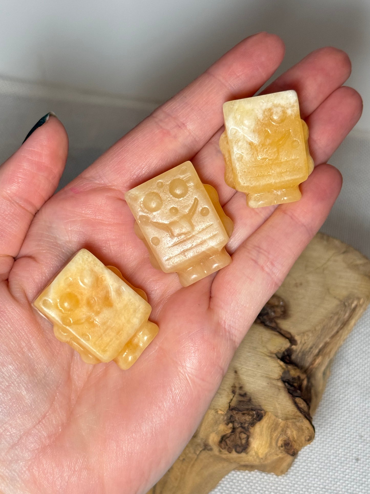 Yellow Calcite SpongeBob