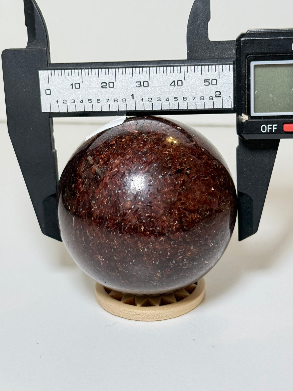 Mica In Garnet Sphere