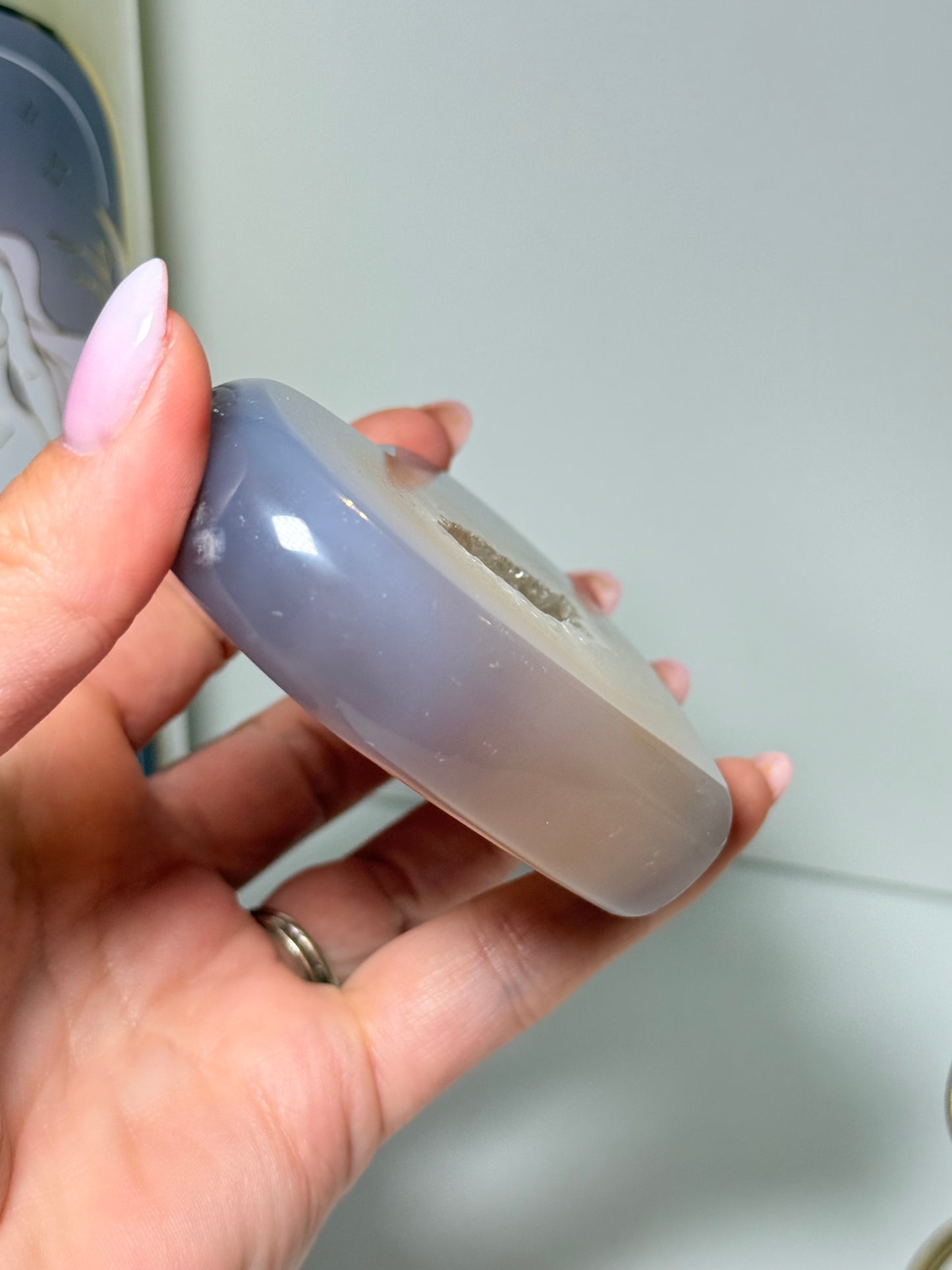 Brazilian Agate Heart With Stand