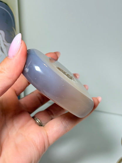 Brazilian Agate Heart With Stand