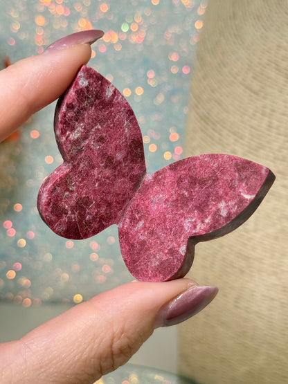 High Quality Thulite 3D Butterflies