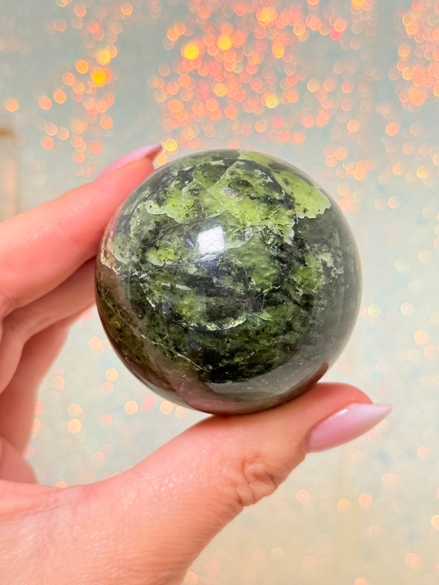 Nephrite Jade Sphere