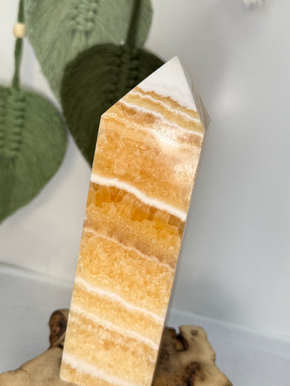 Large Yellow Calcite Tower