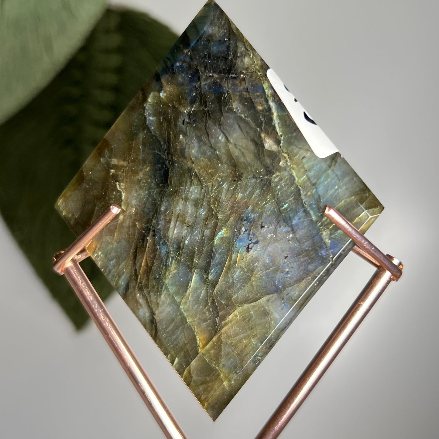 Labradorite Rhombus With Stand